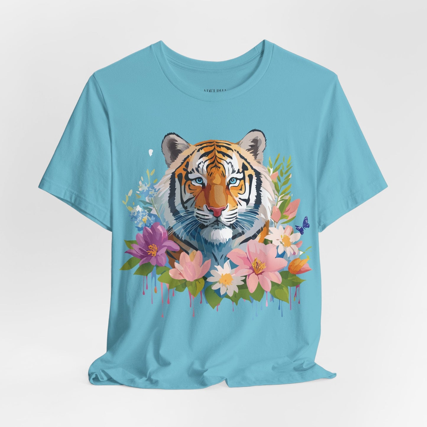Tiger Graphic Tee Unisex Vintage Inspired Shirt By Adelpha Premium Short Sleeve Edition