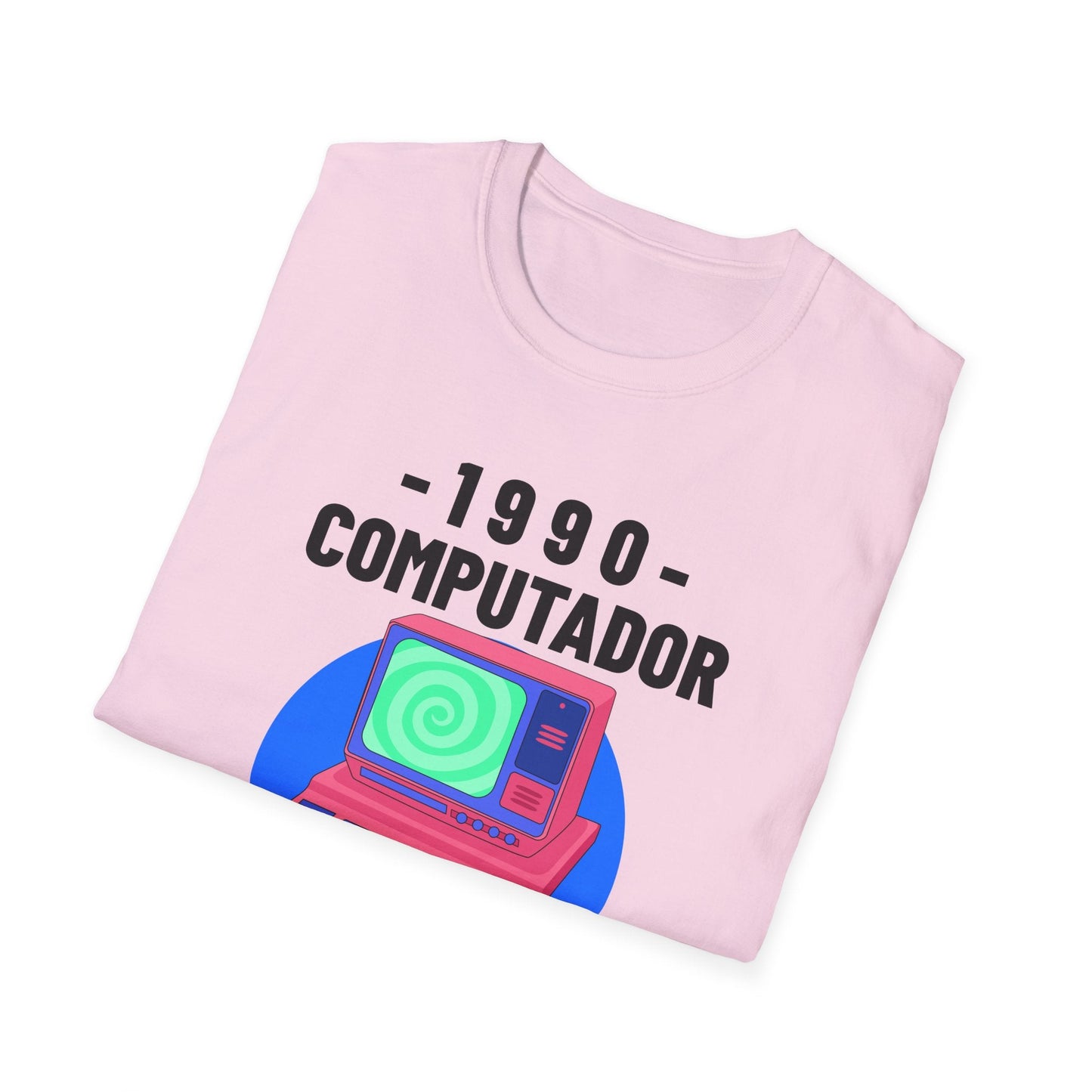 1990 Computador Retro T-Shirt Unisex Cotton Vintage Computer Graphic Tee