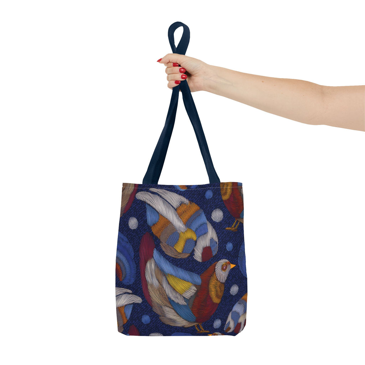 Denim Fabric Imitation Print Unisex Canvas Bag Poly Spun 3 Sizes Tote Bag 194-9