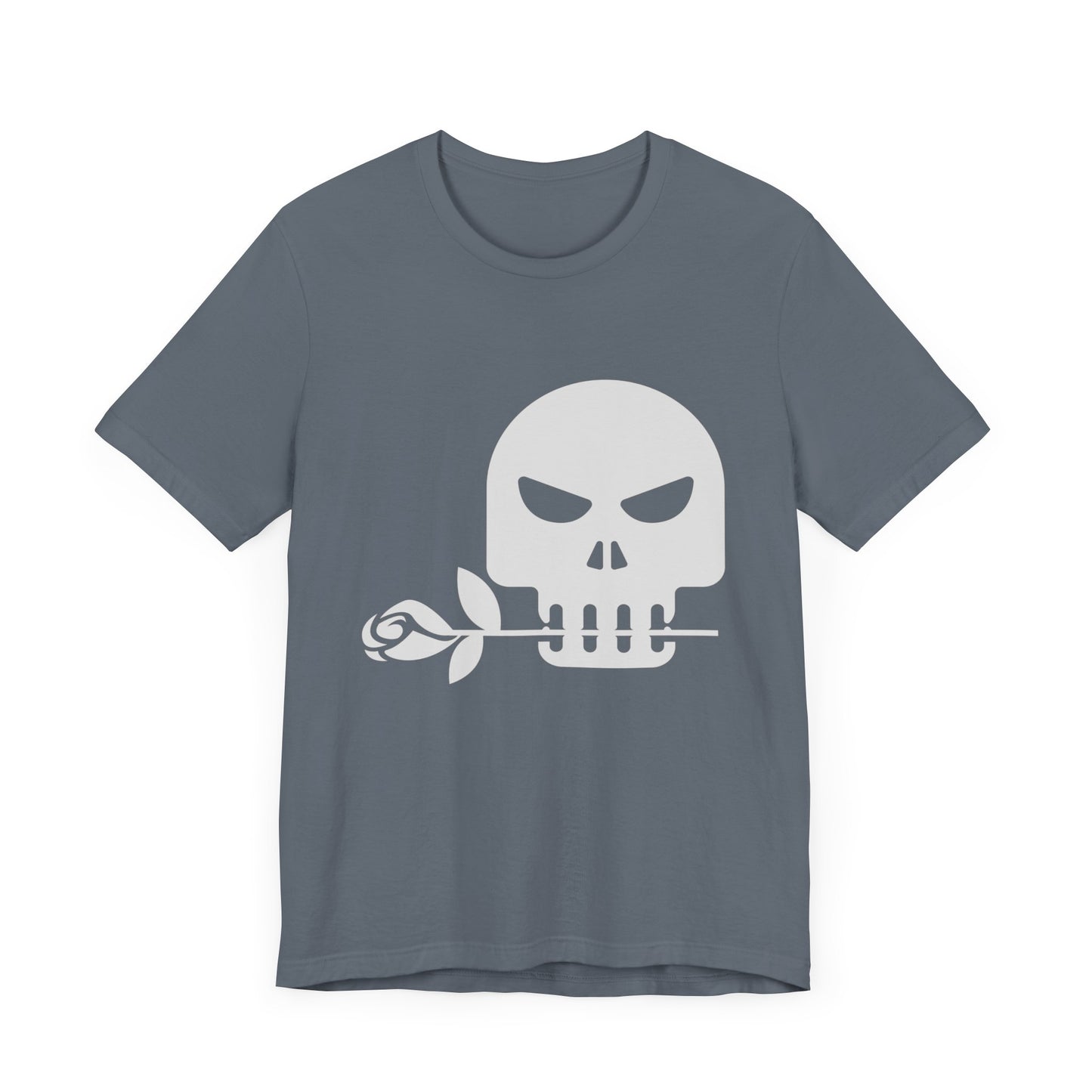 Unisex Cotton Tee Shirt with Skull