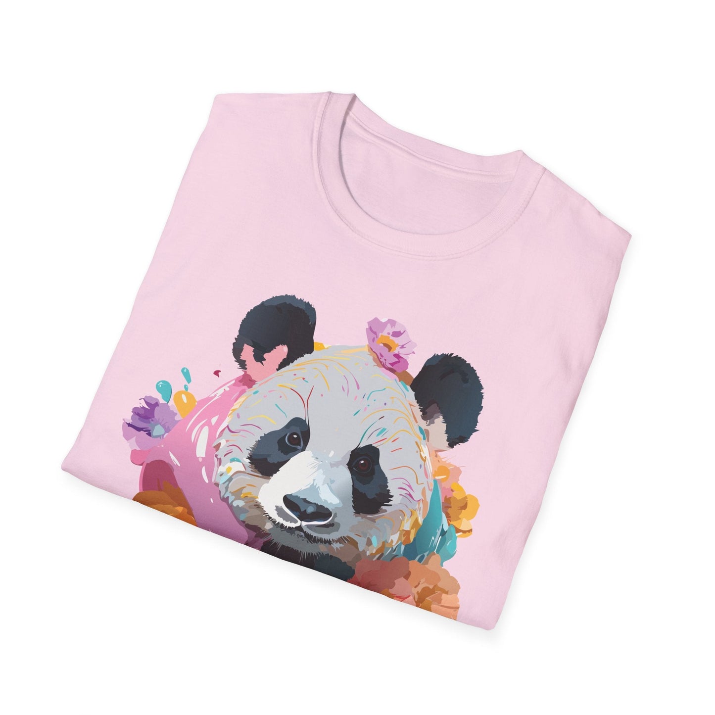 Gildan Softstyle Panda Shirt Unisex T Shirt With Panda Animal Design 100 Percent Cotton Tee