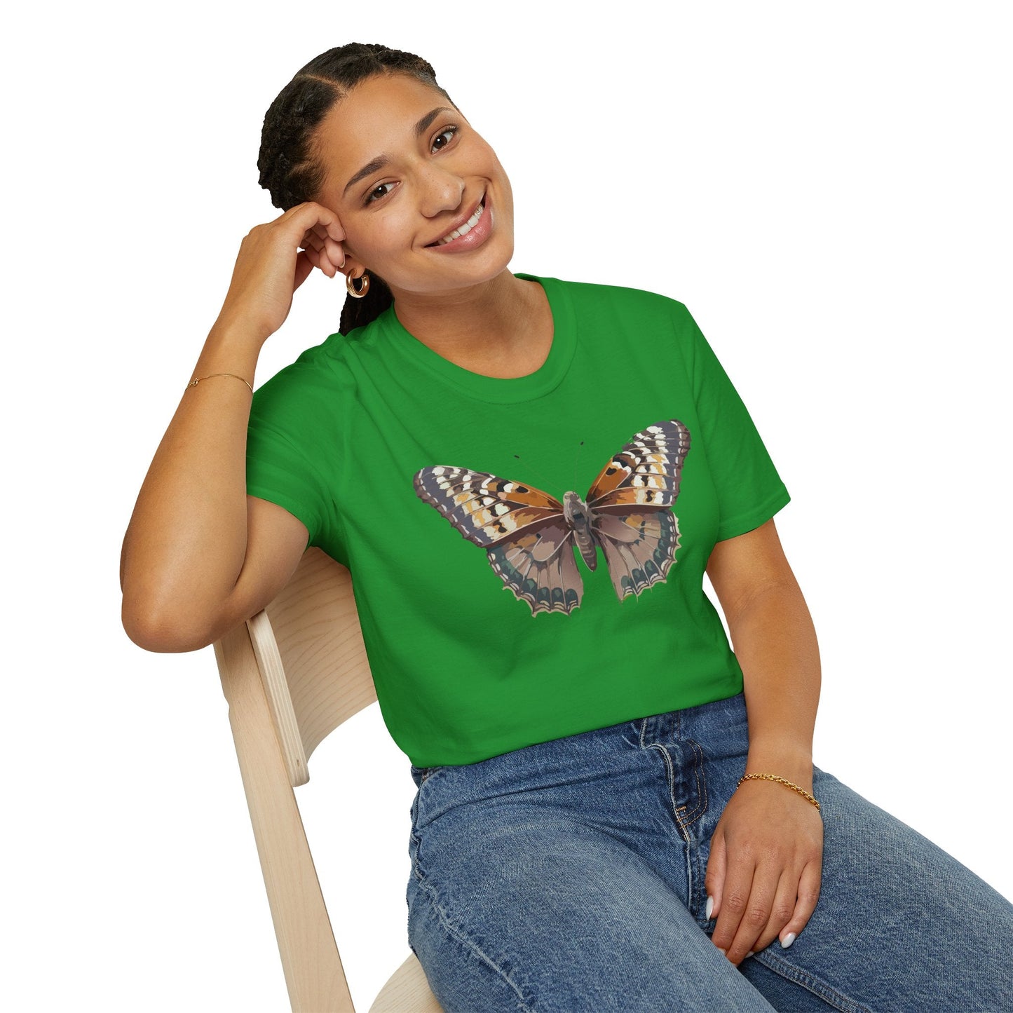 Monarch Butterfly Shirt Unisex T Shirt Design Gildan Softstyle 64000 100 Percent Ring Spun Cotton