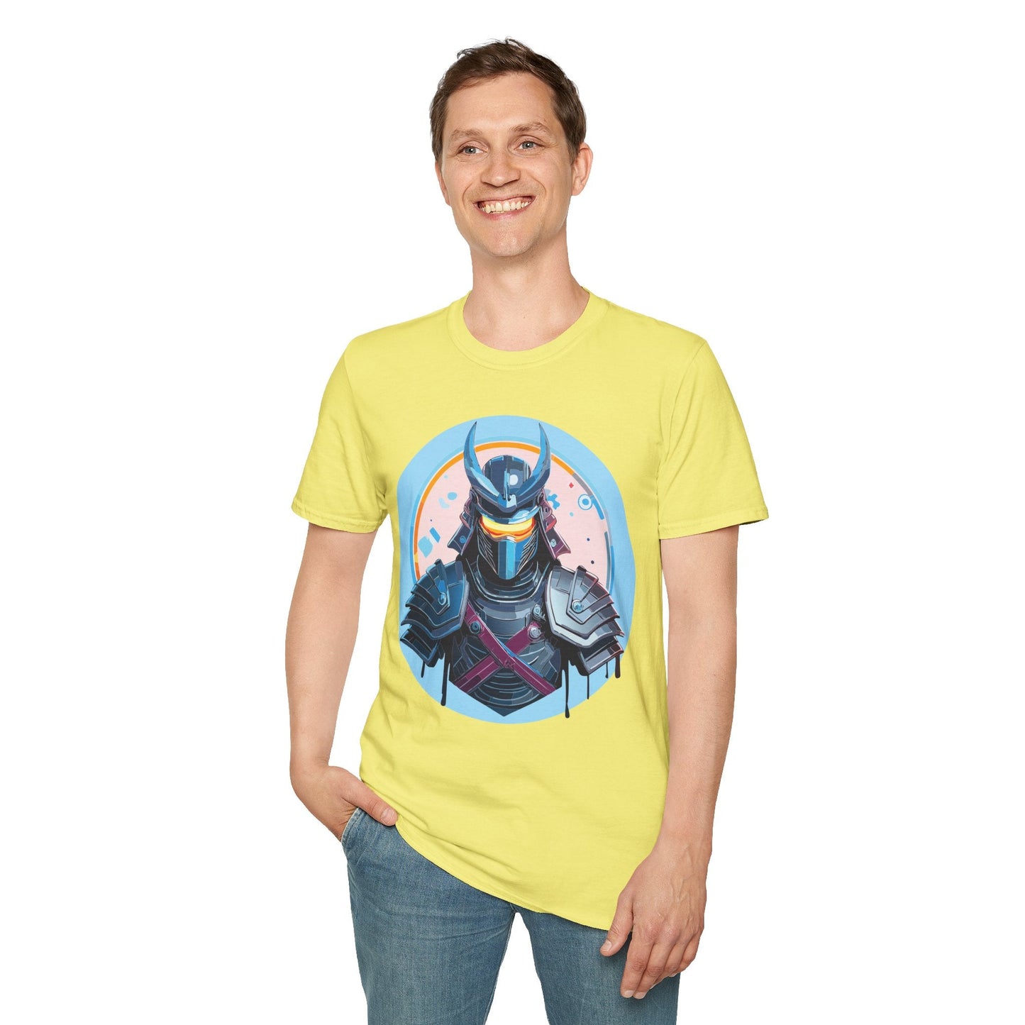 Samurai T Shirt Unisex Softstyle 64000 Tee Lightweight Comfortable 100 Percent Ring Spun Cotton