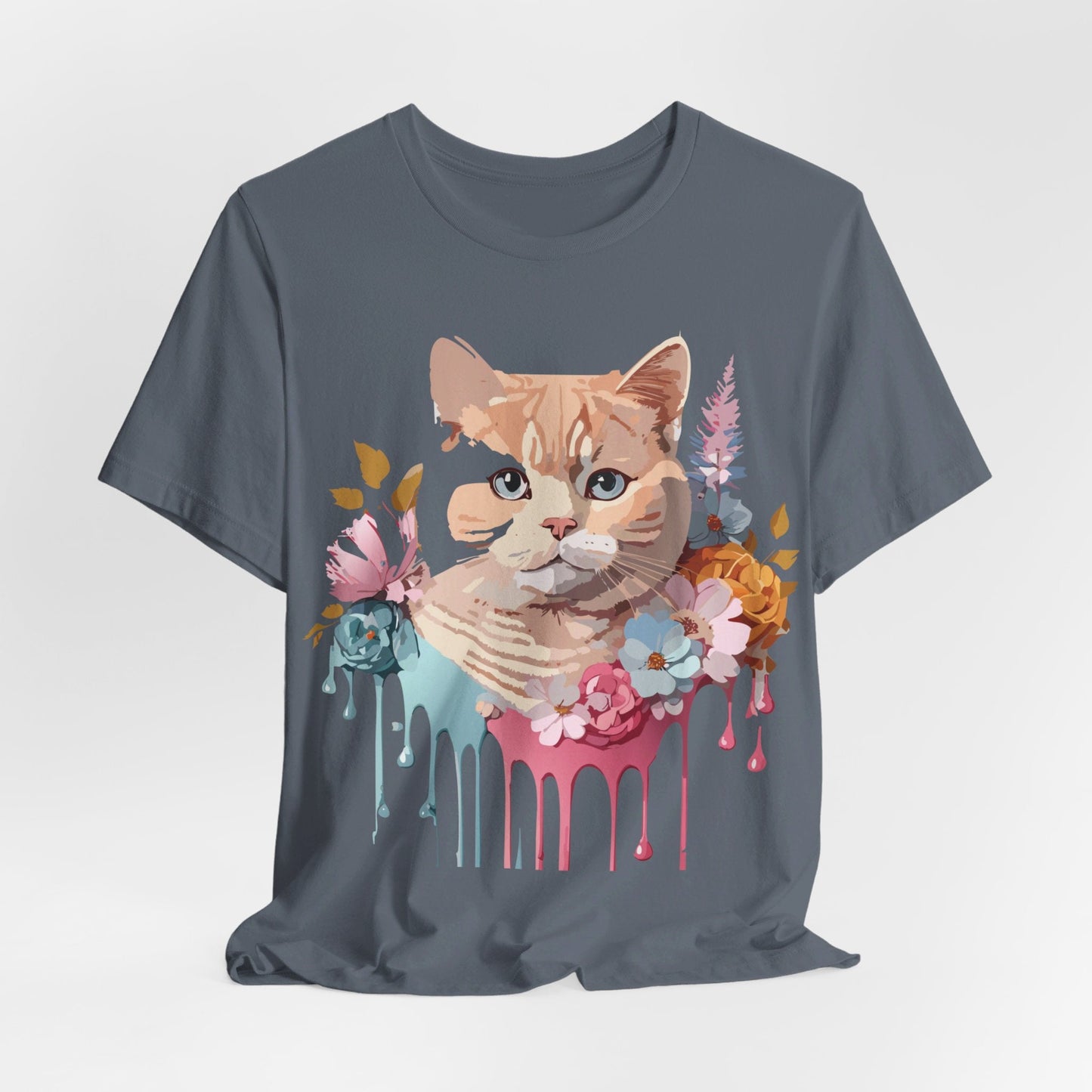 Adelpha Cat Graphic T Shirt Unisex Short Sleeve Art Design Tee Vintage Inspired