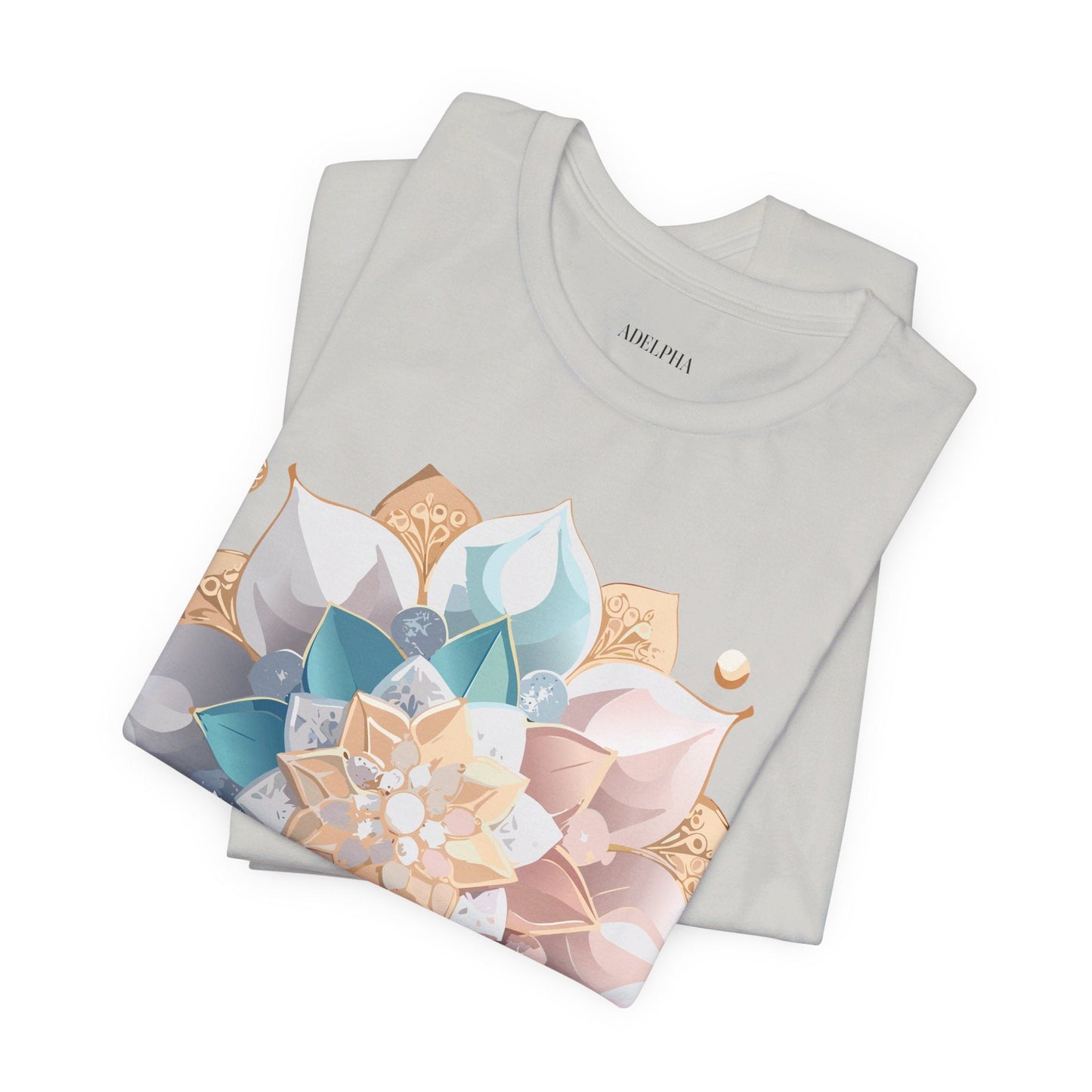 Adelpha Mandala Graphic Tee Unisex Jersey Short Sleeve Art Design Shirt Premium Comfort Wear