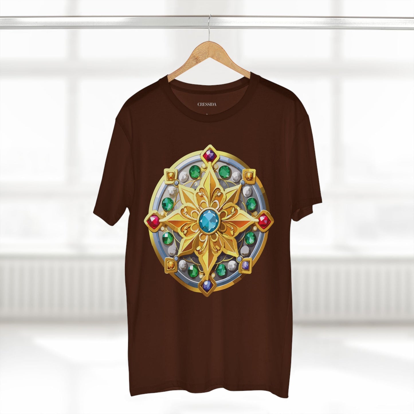 Medallion Graphic T-Shirt Unisex 100 Cotton With Gold Art Design Medal Tee 1