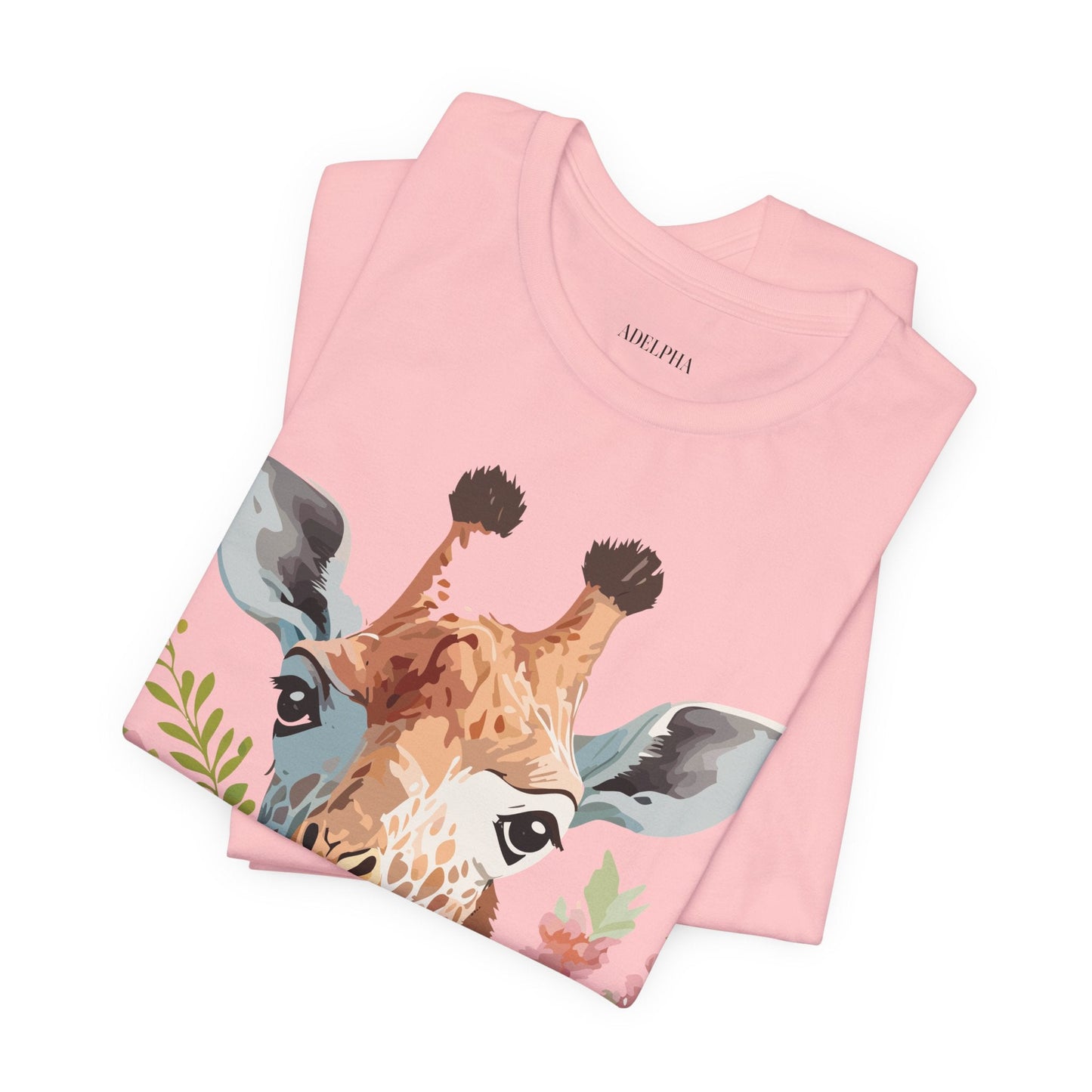 Giraffe Graphic Unisex 100 Cotton Vintage Animal Art T-Shirt 3