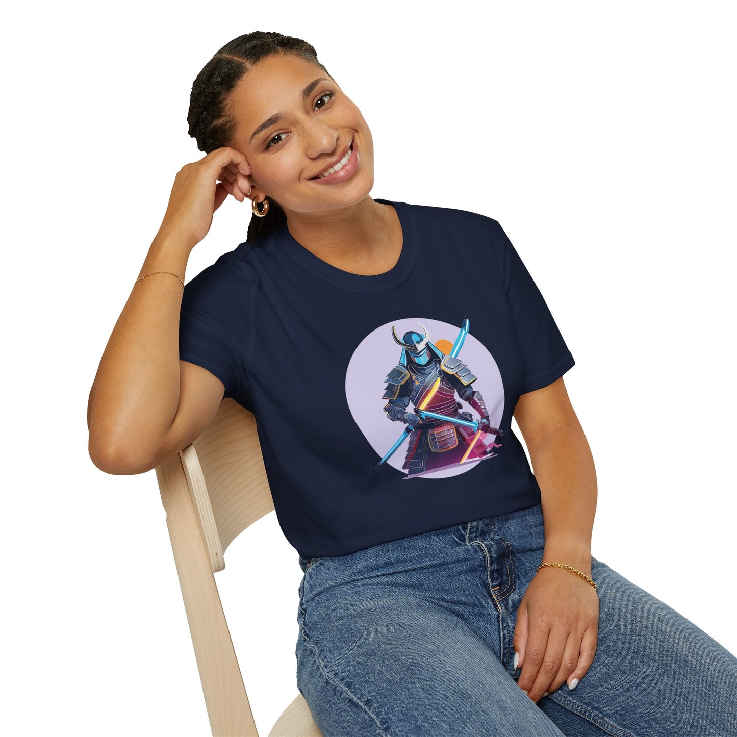 Samurai Shirt Unisex Gildan Softstyle Tee 100 Percent Cotton Lightweight Comfort