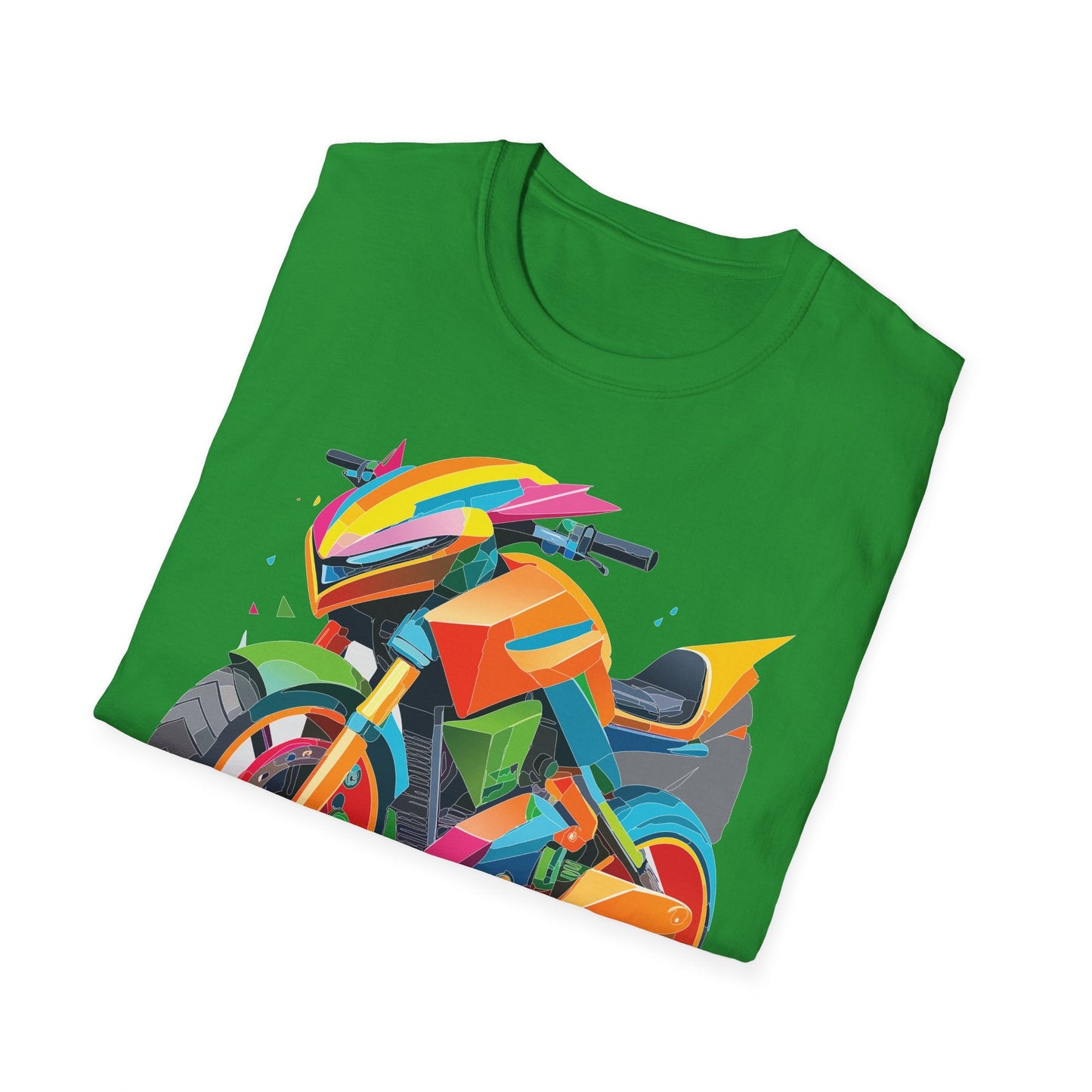 Unisex Bike T Shirt Moto Shirt MTB T Shirt With Art Design Softstyle Cotton Tee For Enthusiasts