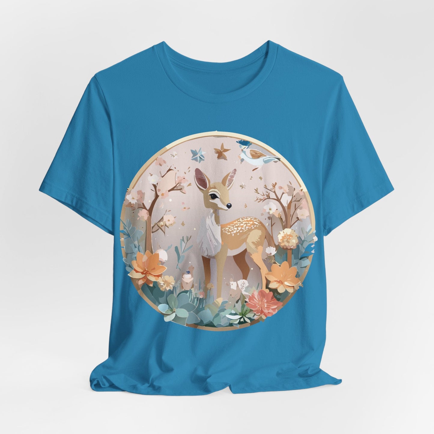 Adelpha Medallion Shirt Unisex Graphic Tee Vintage Inspired Art Design Short Sleeve T Shirt