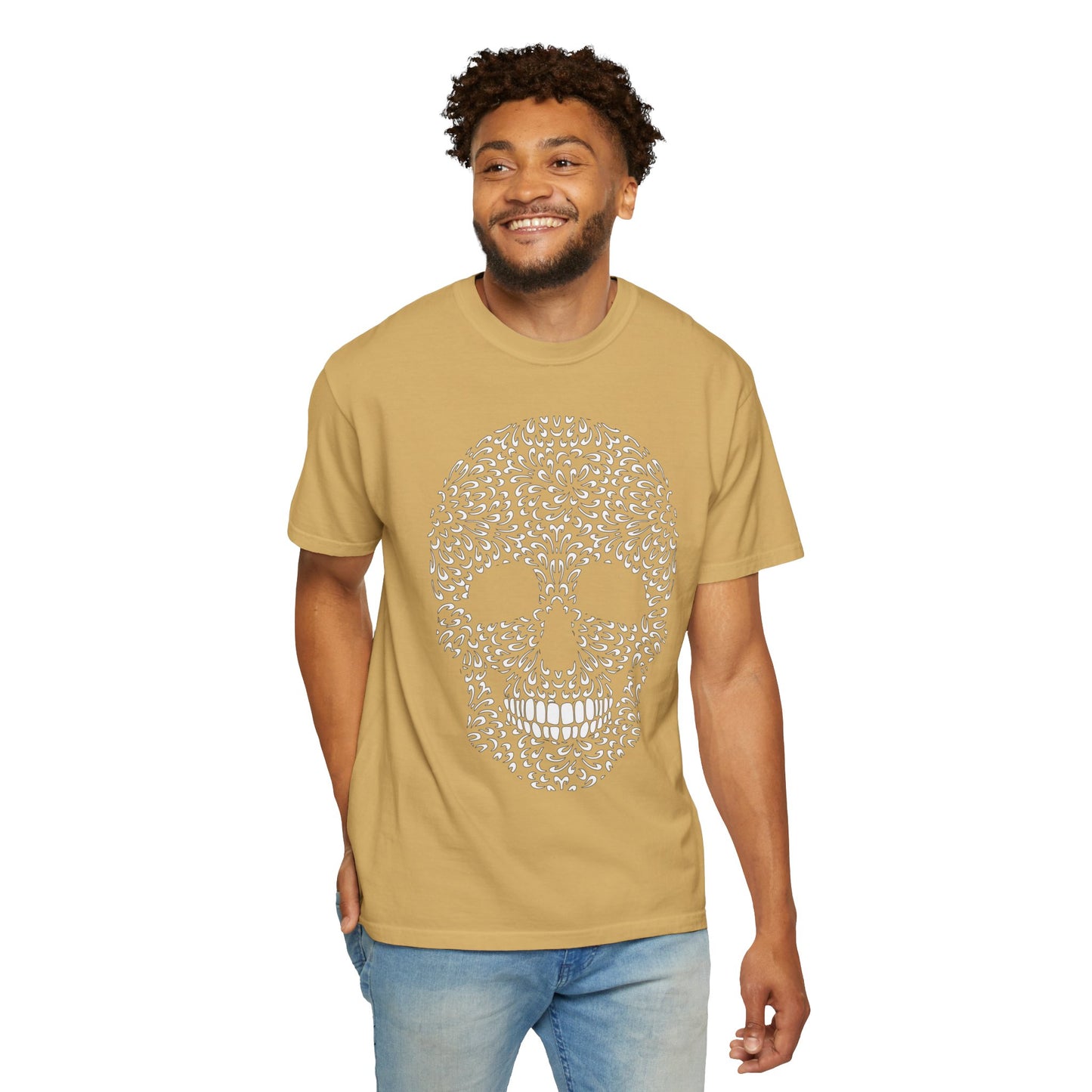 Unisex Cotton Tee Shirt with Skull