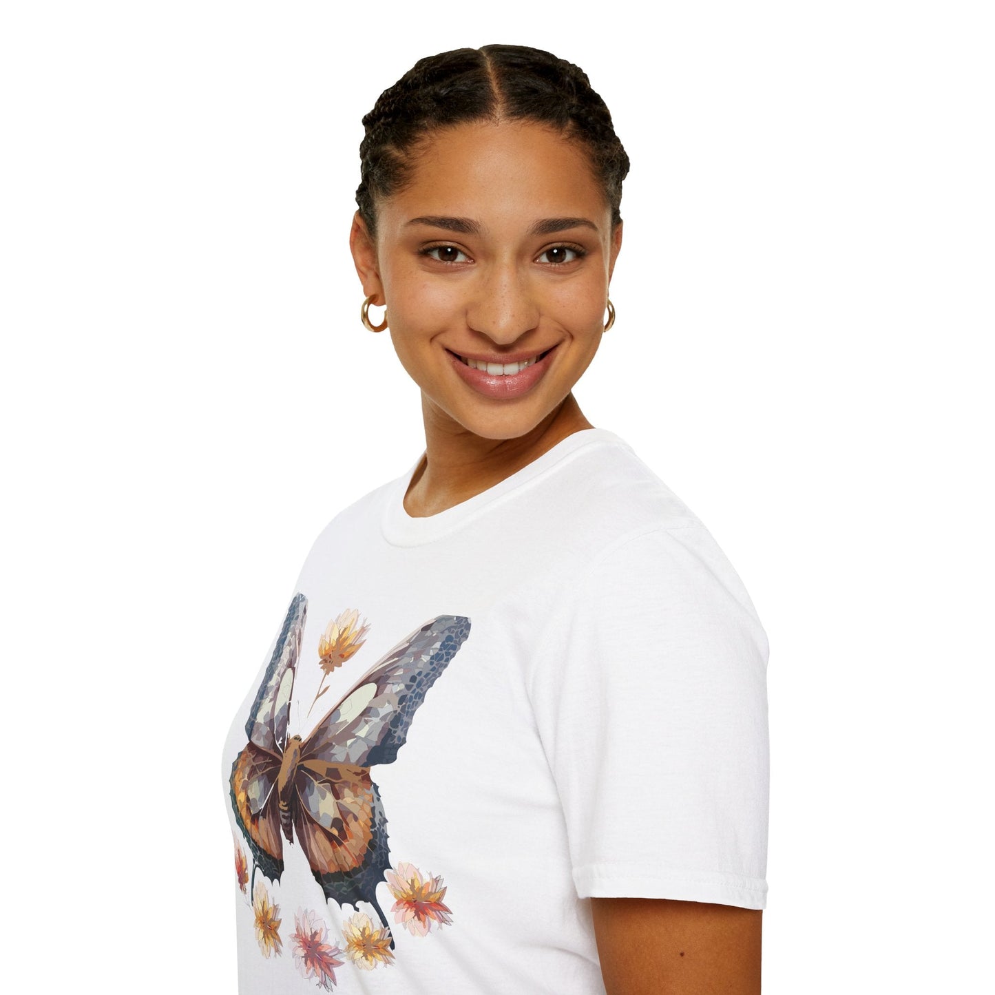 Butterfly Shirt Unisex Monarch Butterfly Tee Gildan Softstyle 64000 Ring Spun Cotton