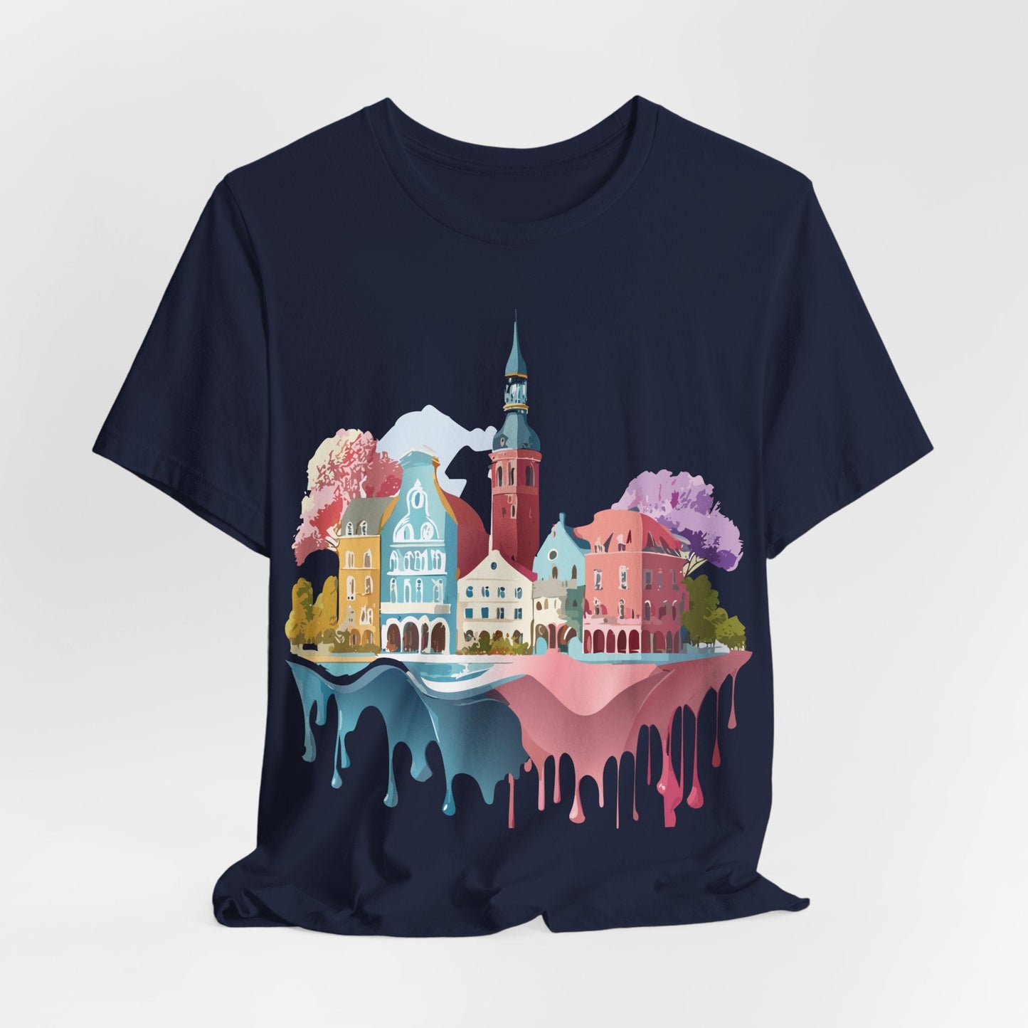 Germany Graphic Tee for Unisex Short Sleeve Shirt by Adelpha Art Design Vintage Inspired