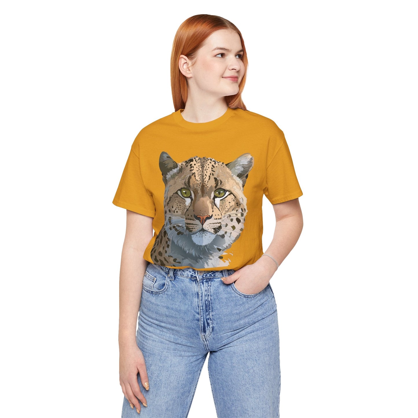 Unisex Animal Shirt With Animals Art Design Tee Short Sleeve Wildlife Print Tee Shirt