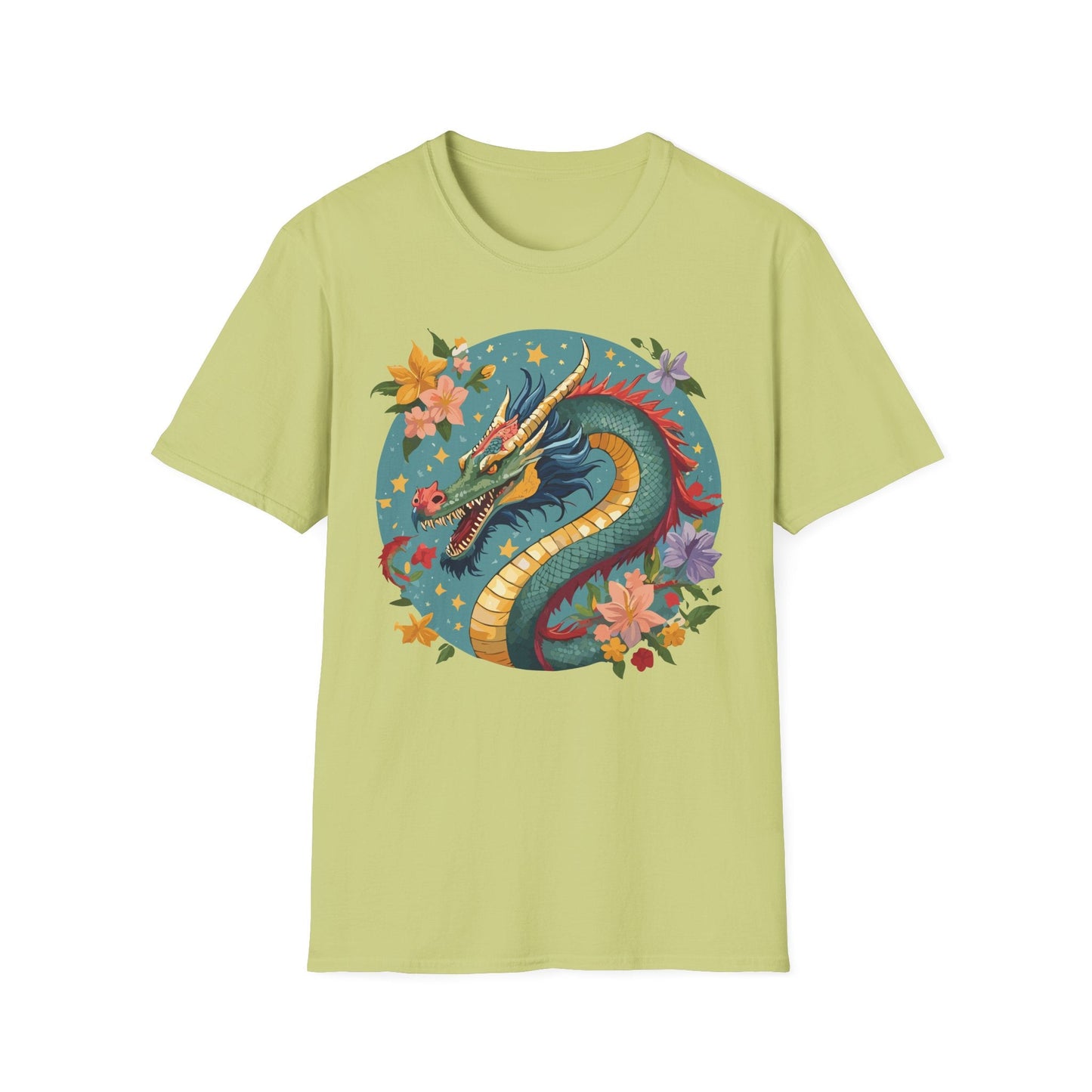 Dragon Graphic Unisex 100 Cotton Tee with Animal Artwork Design 11