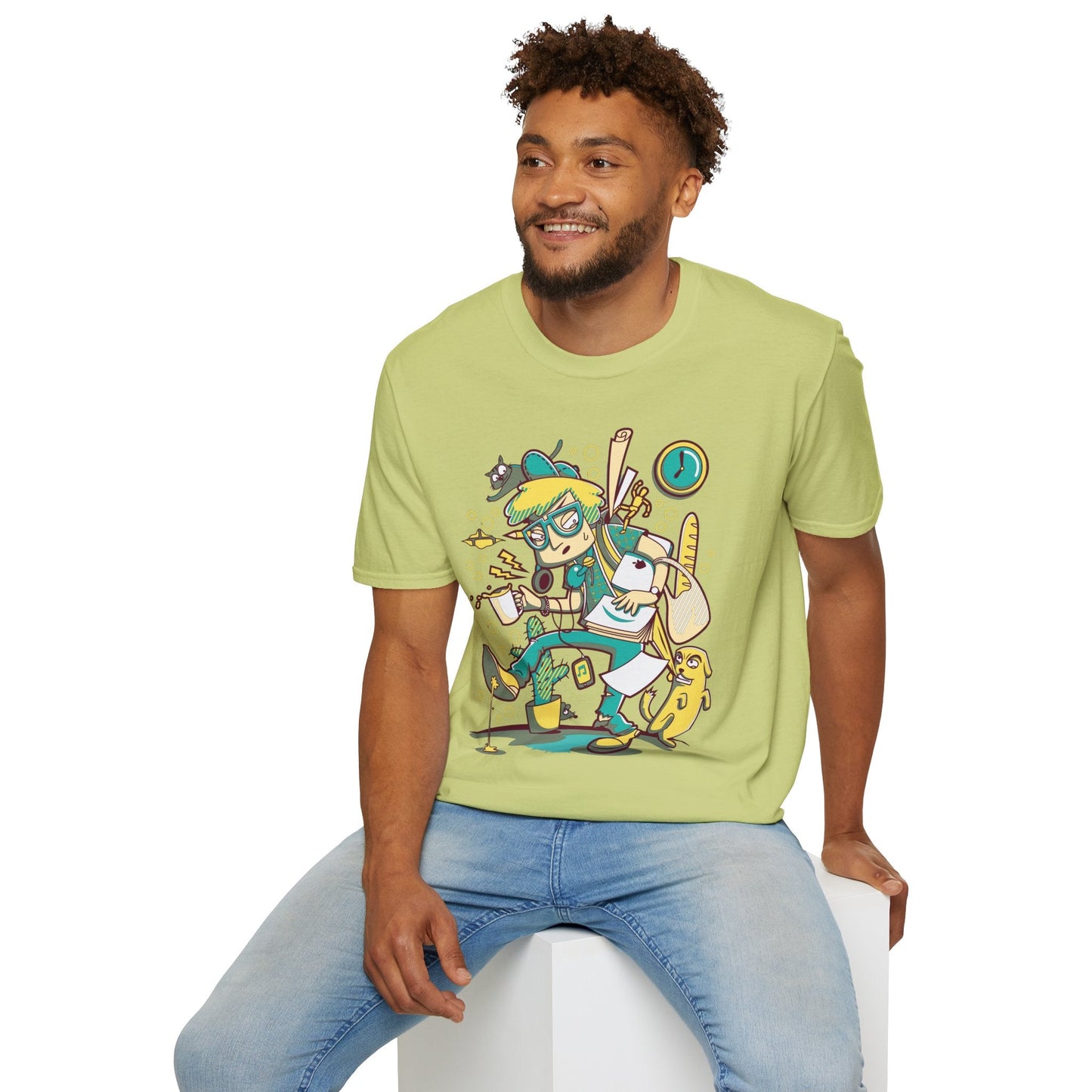 Cartoon T Shirt Animation T Shirt Funny Tee Shirt Unisex Gildan Softstyle 64000 Cotton Tee