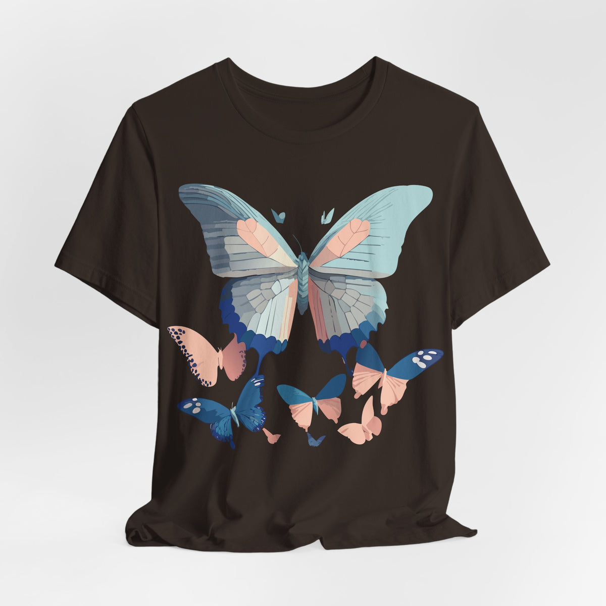 Butterfly Graphic Unisex Cotton Bella+Canvas Tee with Art Design n91