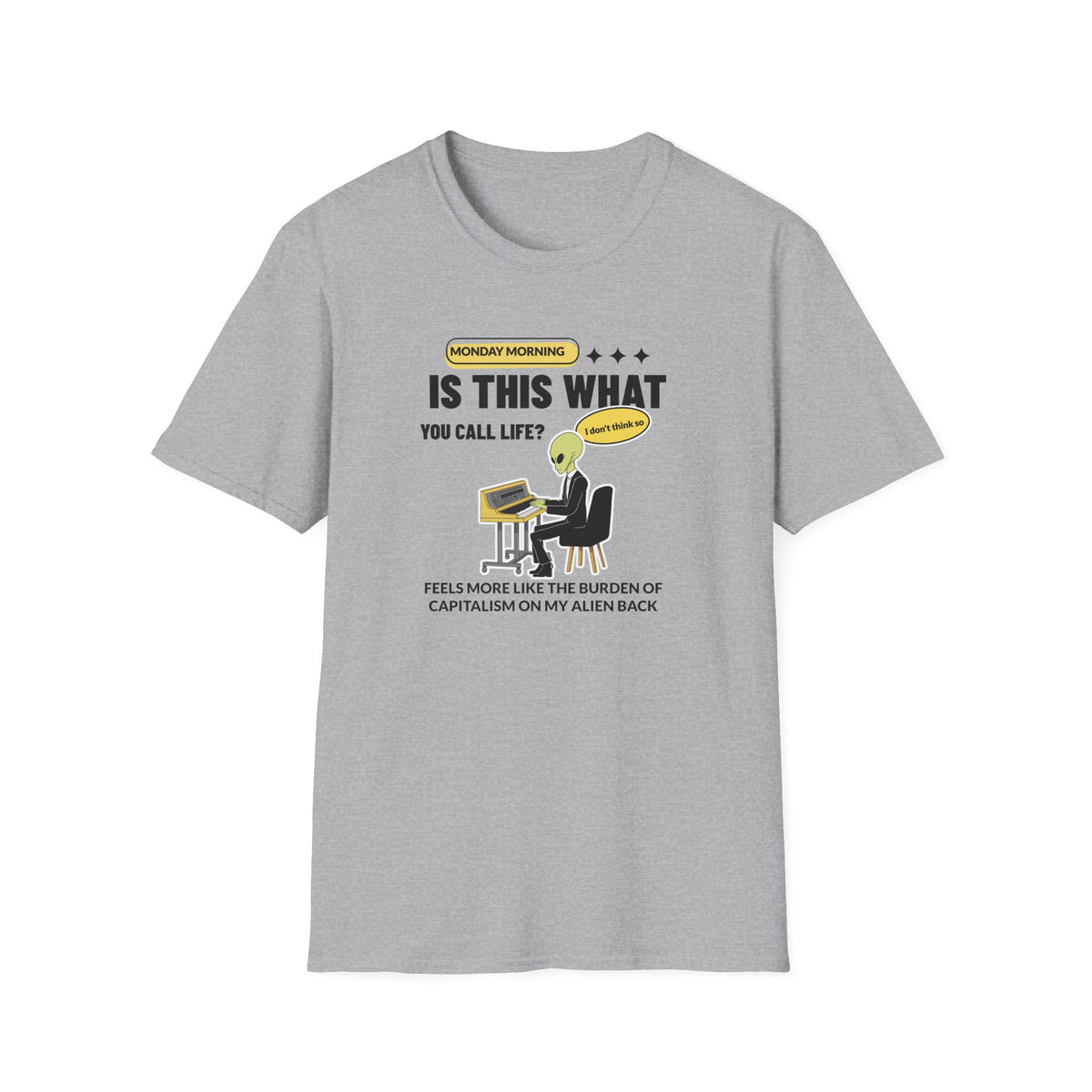 Alien Graphic Funny UFO Graphic Tee Gildan Unisex 100 Cotton Tee Shirt r108
