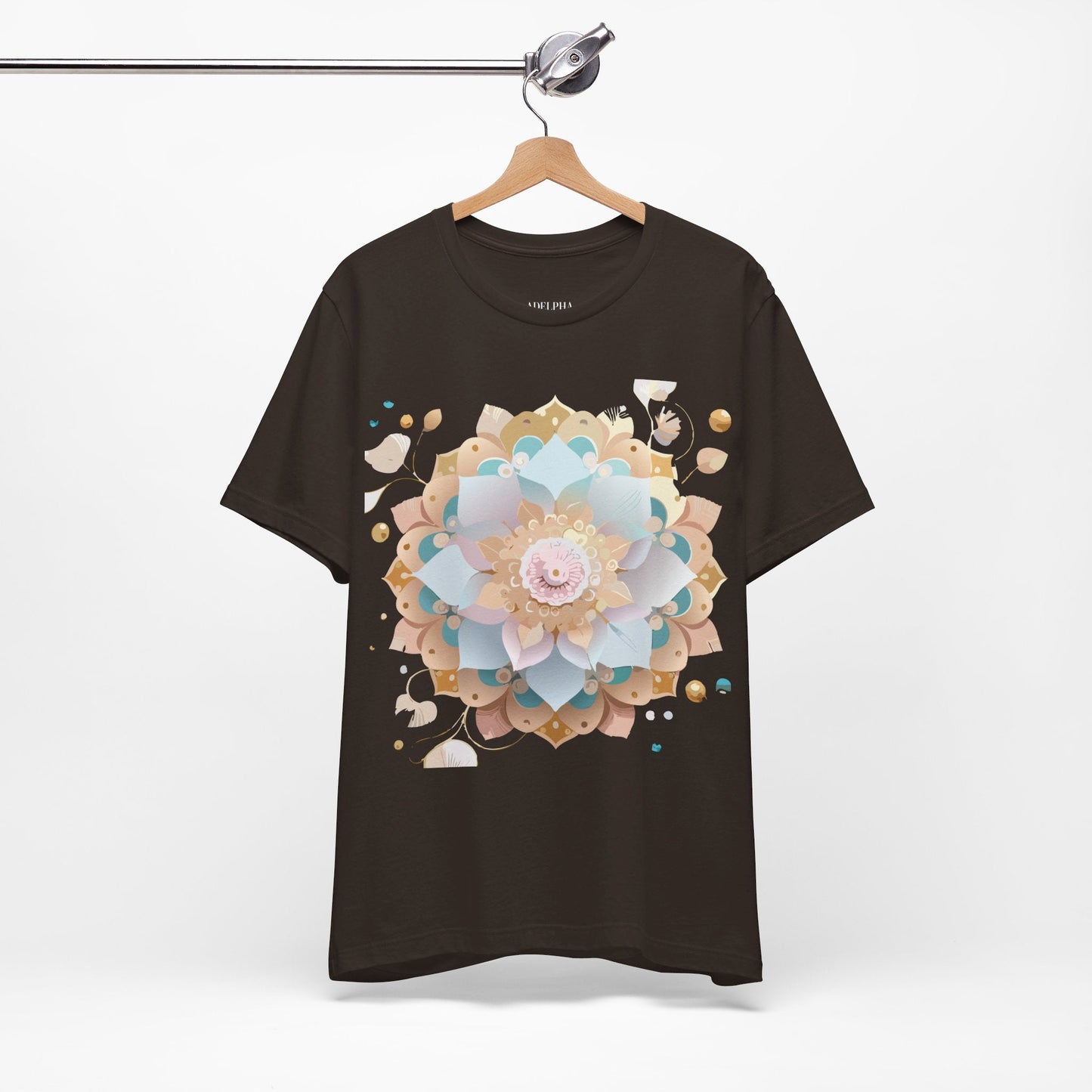 Mandala Graphic Tee Unisex Jersey Short Sleeve Featuring Vintage Inspired Adelpha Artwork