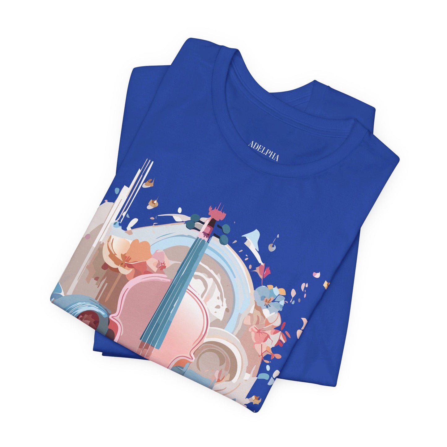 Music T Shirt Unisex Graphic Tee By Adelpha Art Design Vintage Inspired Short Sleeve