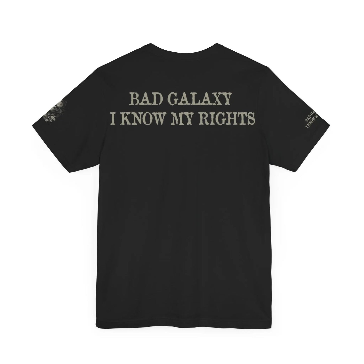 Bad Galaxy Skull T Shirt Made In USA 100 Percent Cotton Eco Friendly Inks Durable Stitching