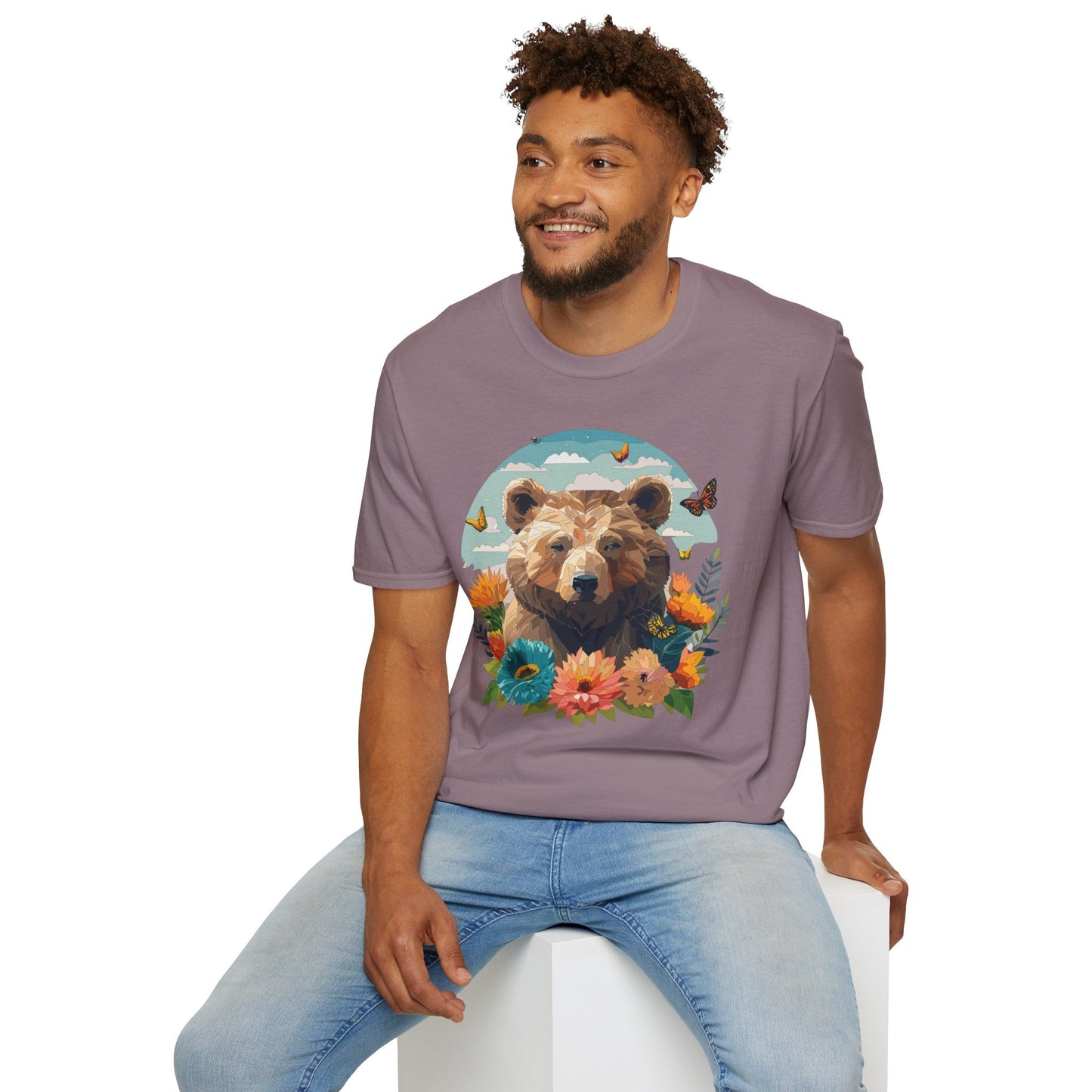 Bear T Shirt Unisex Teddy Bear Tee Softstyle 64000 One Hundred Percent Ring Spun Cotton Short Sleeve