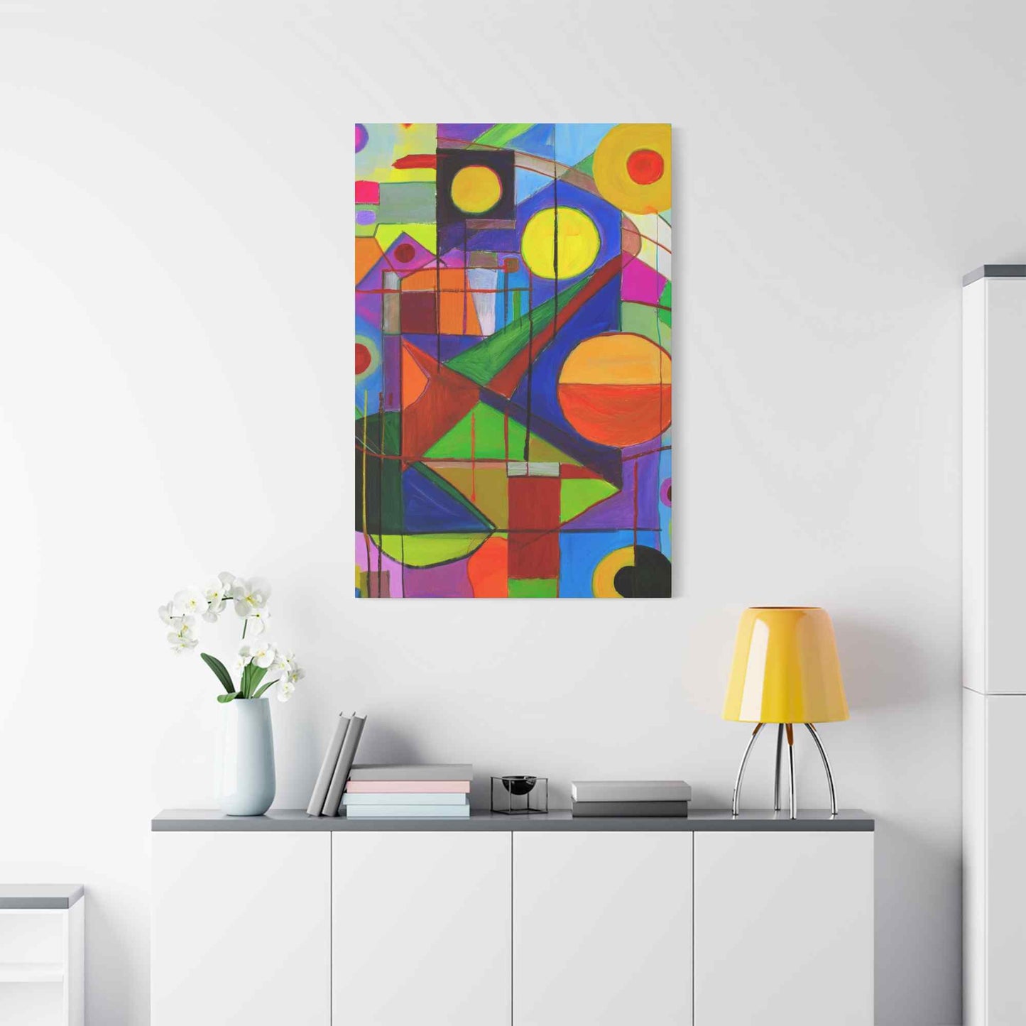 Abstract Painting Print Canvas 20x24,20x30,24x30, 24x32,24x36,30x40, 32x48,36x48,40x60 Pine-Wood Inner Frame ABS-5