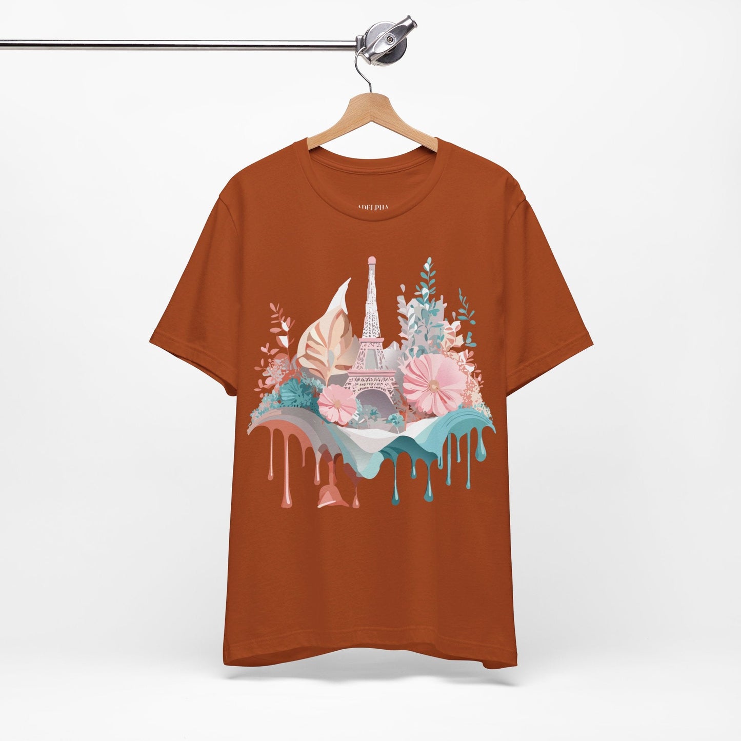 Unisex Paris Graphic T By Vintage Inspired Art Tee Short Sleeve Casual Wear