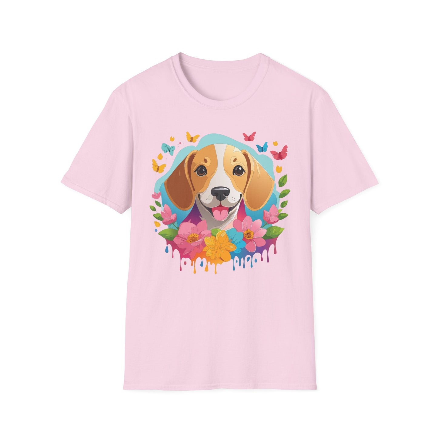 Dog Shirt Unisex Animal Tee Softstyle Cotton Comfort Everyday Wear