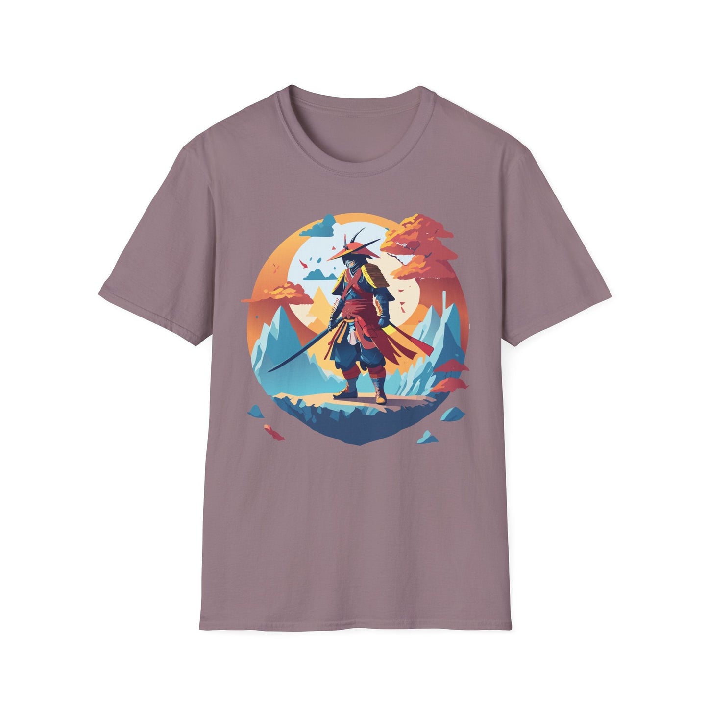 Samurai Shirt Unisex Tee Gildan Softstyle 64000 100 Percent Ring Spun Cotton Lightweight