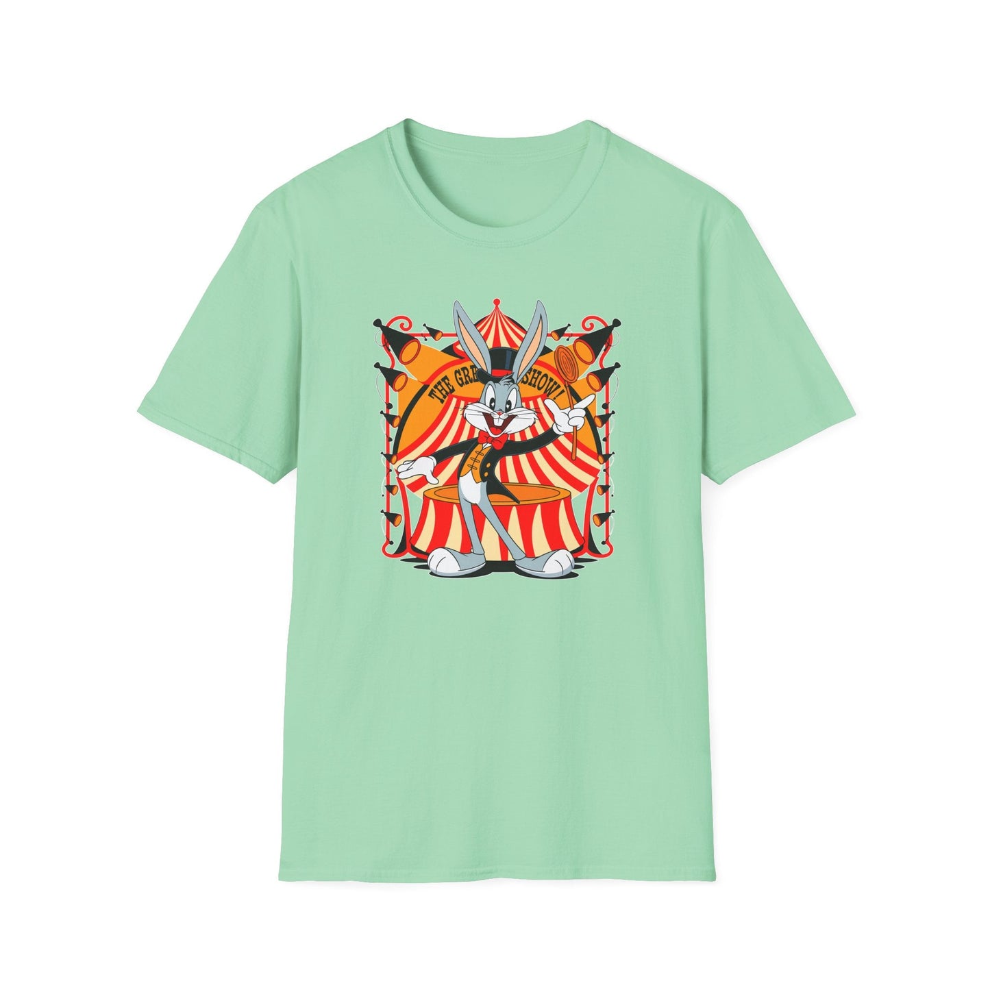 Bugs Bunny Unisex Shirt Gildan Softstyle Tee Cartoon Graphic Design 100 Percent Cotton
