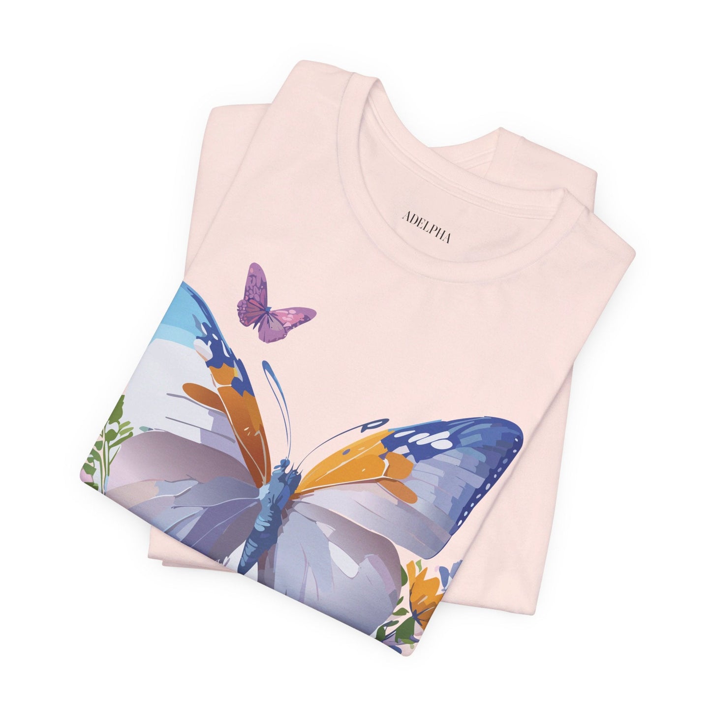 Butterfly Graphic Tee From Adelpha Vintage Artwork Unisex Short Sleeve Shirt