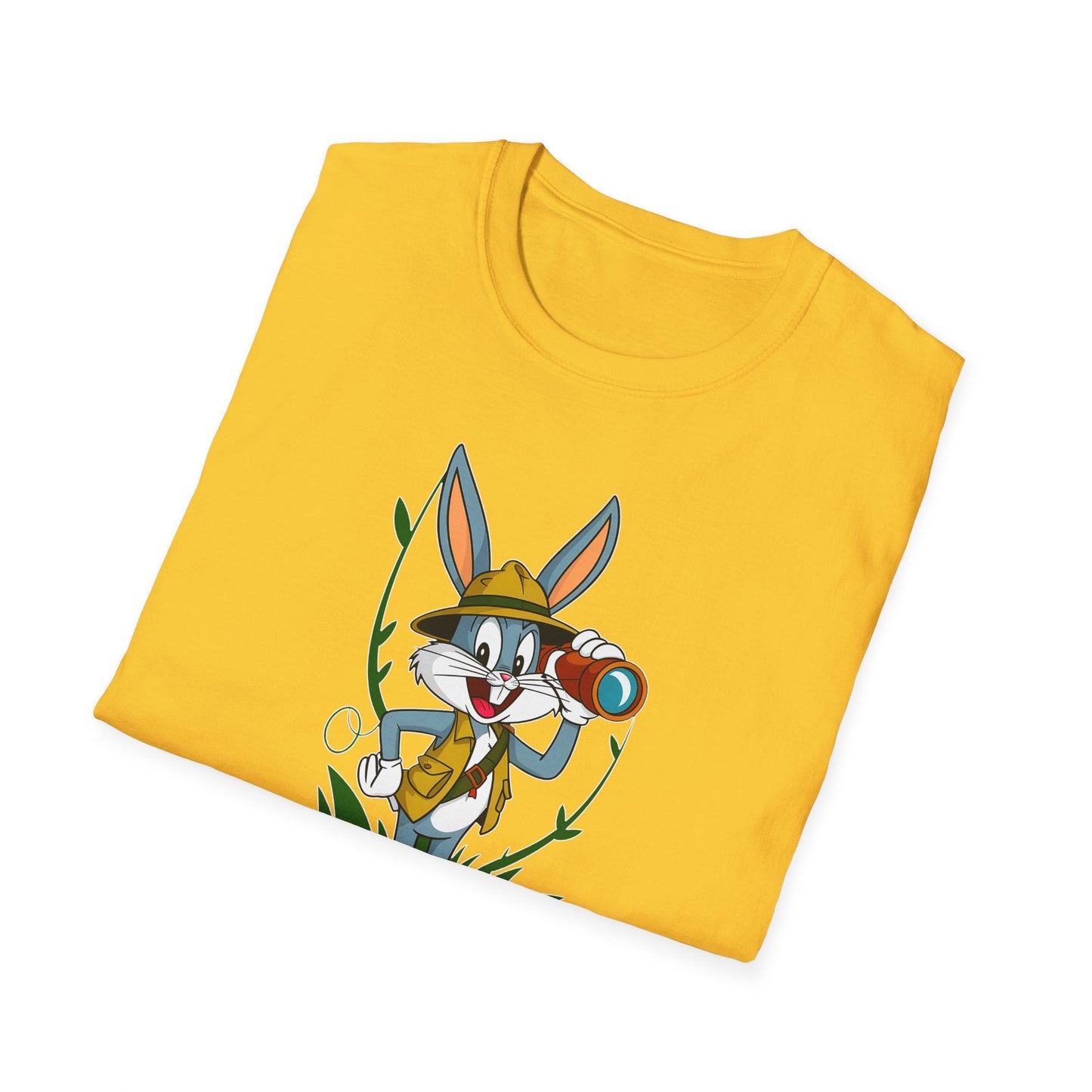 Cartoon Bunny Graphic Unisex Cotton Animal Animation Artwork Design Tee 34