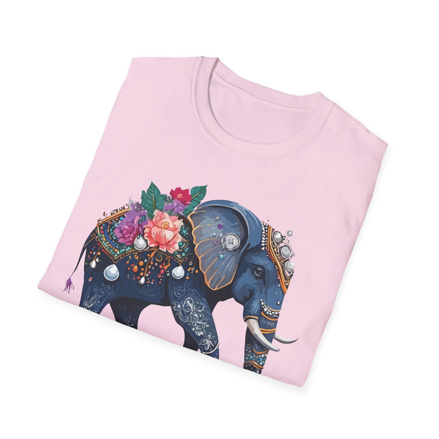 Elephant T Shirt Unisex Softstyle Tee Gildan 64000 100 Percent Cotton Comfort Everyday