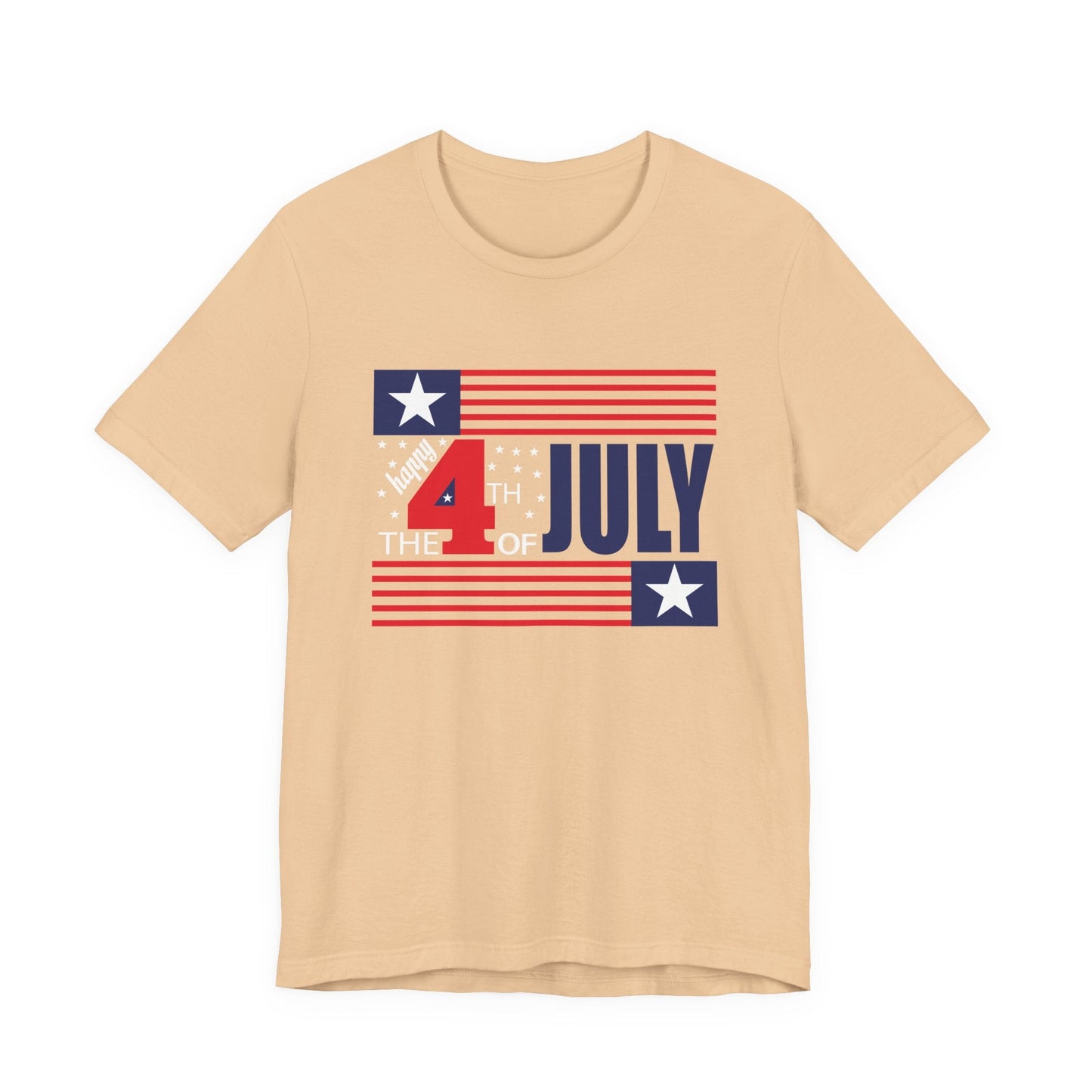 4th of July Flag Independence Day Graphic Unisex Cotton T-Shirt 014