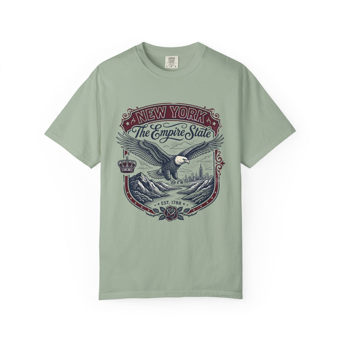 New York State Vintage Travel Tourist Graphic Tee Unisex 100 Cotton Comfort Colors T-Shirt