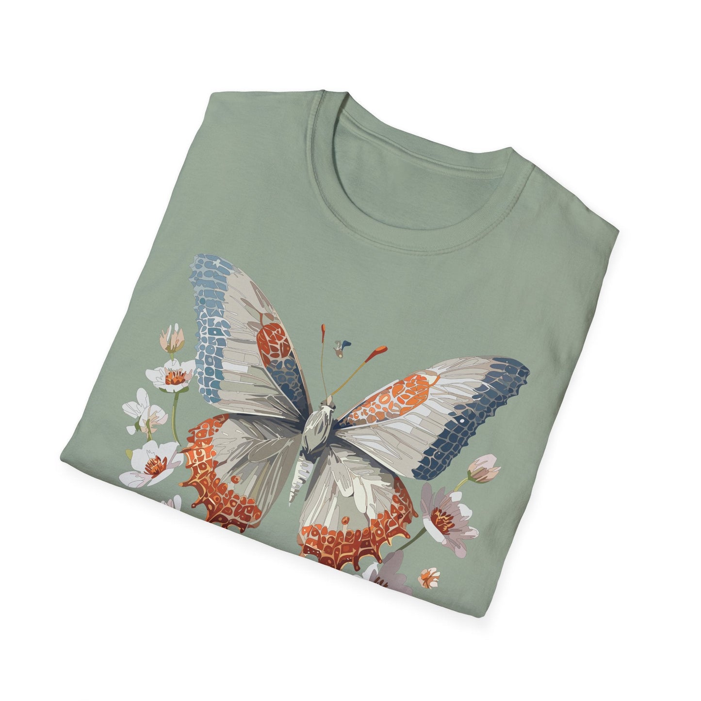 Butterfly Shirt Unisex Short Sleeve Cotton Tee Monarch Design For Men Women Comfort
