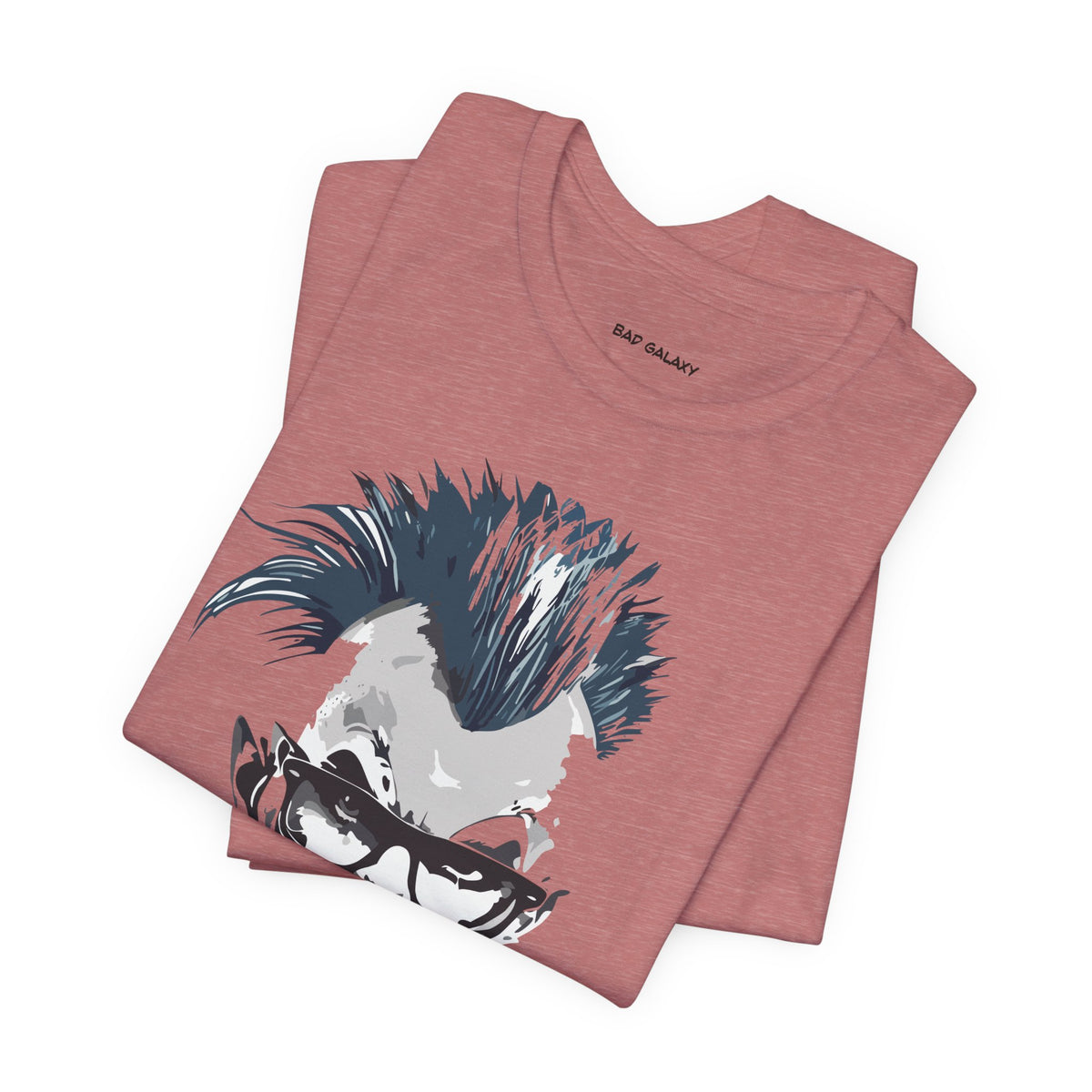 Punk Rock Graphic Unisex Cotton Bella+Canvas Tee with Art Design b32