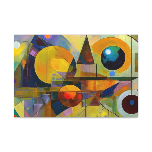 Abstract Oil Painting Print Canvas 24x16, 30x20, 36x24, 48x32, 60x40 Bright Latex Inks, Pine-Wood Inner Frame ABH-42