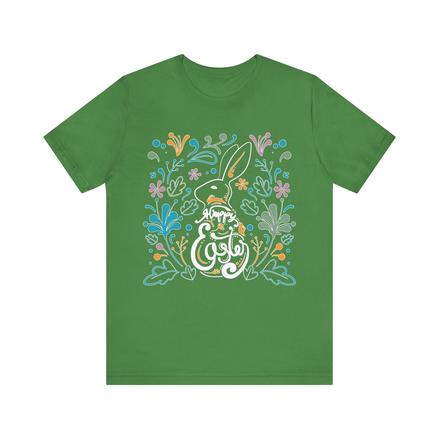 Unisex Cotton Tee Shirt with Easter Prints