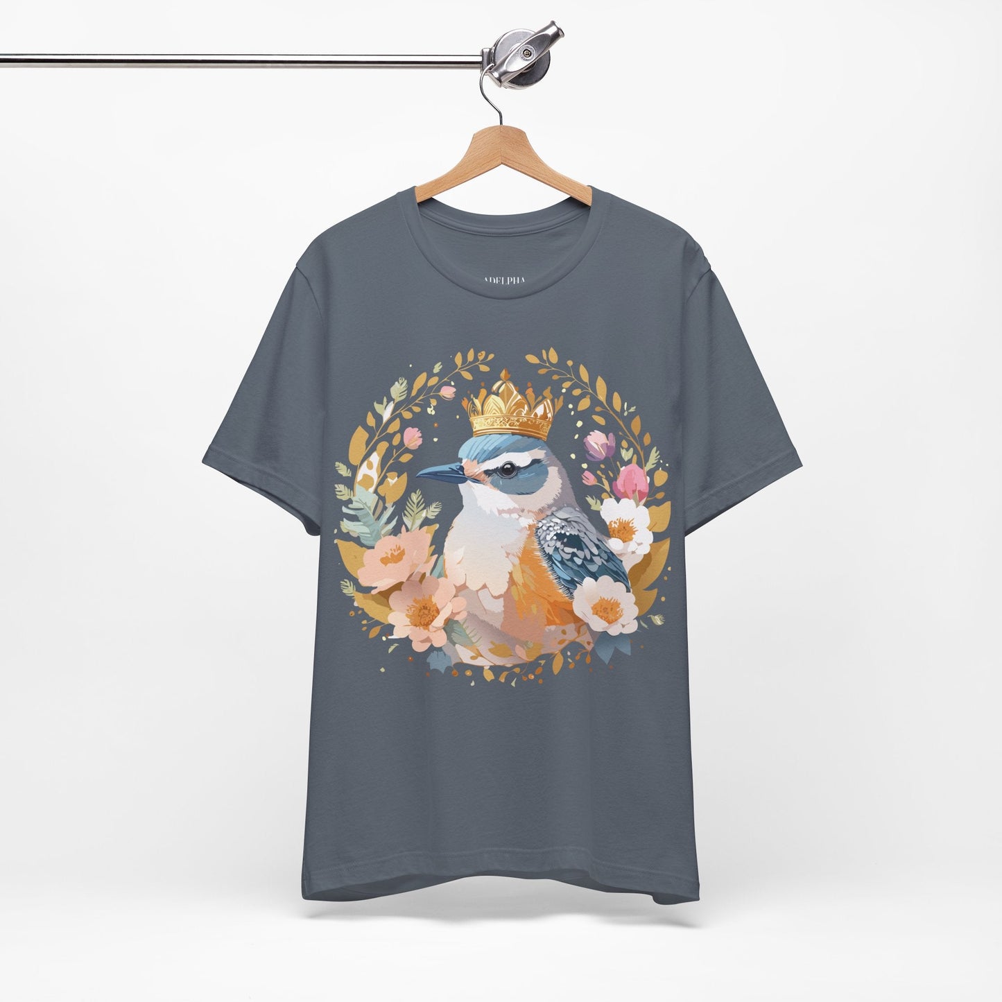 Adelpha Medallion Graphic Tee Unisex Short Sleeve Vintage Inspired Art Design Apparel