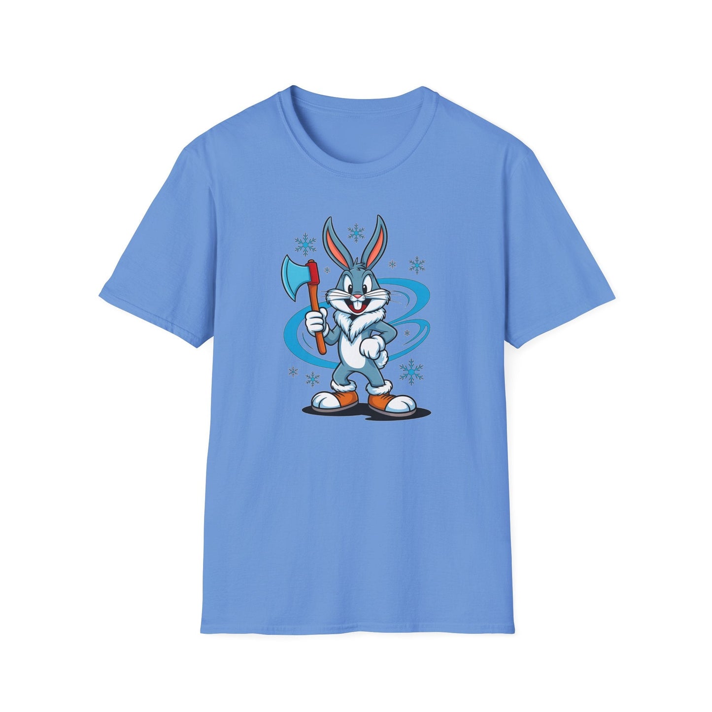Bugs Bunny T Shirt Cartoon Print Unisex Softstyle Tee Gildan 64000 100 Percent Cotton