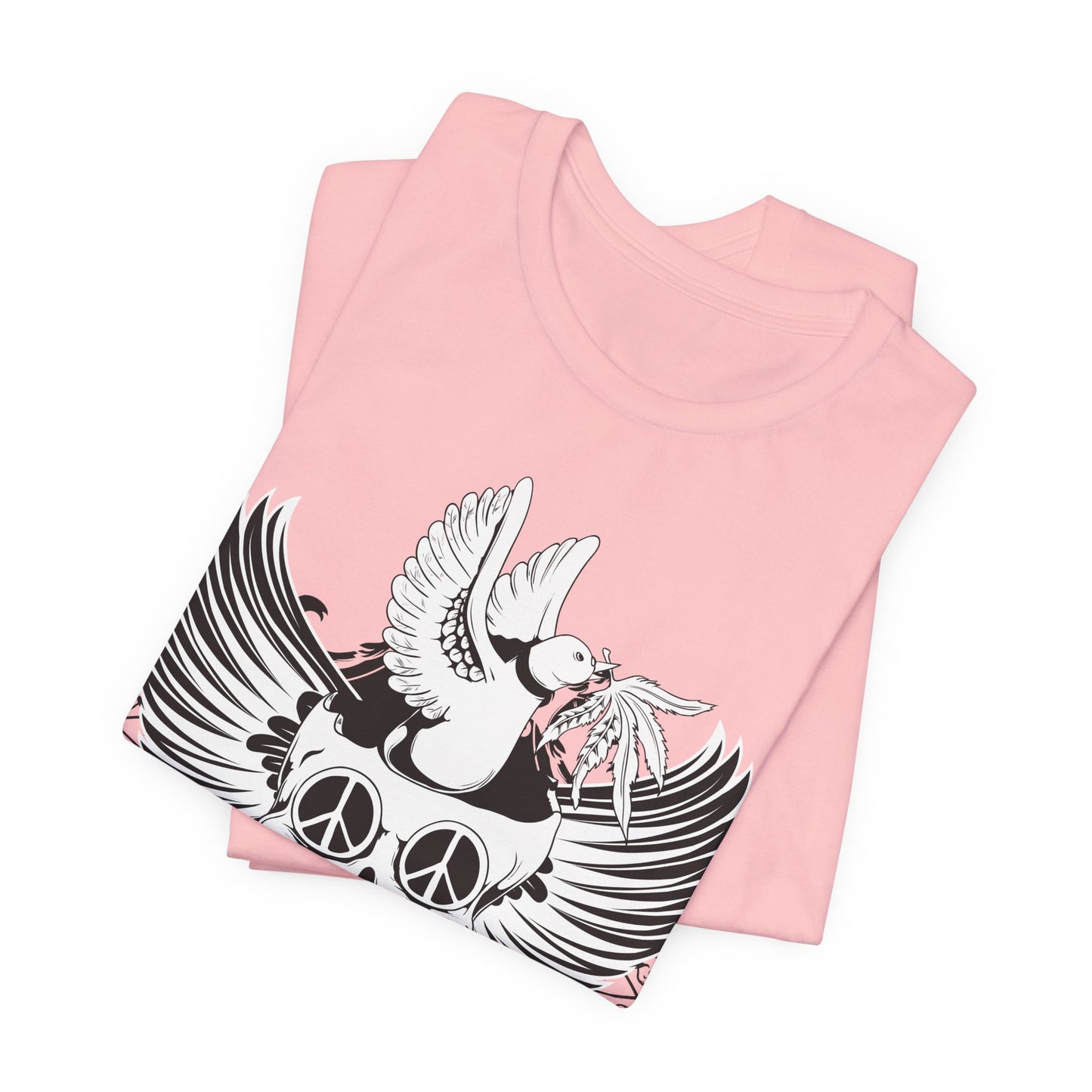 Bird Skull Graphic Design Tee, Skull Shirt, Vintage Tees, Art Design T-Shirt, Vintage Graphic Tee, Art Shirts with Skulls