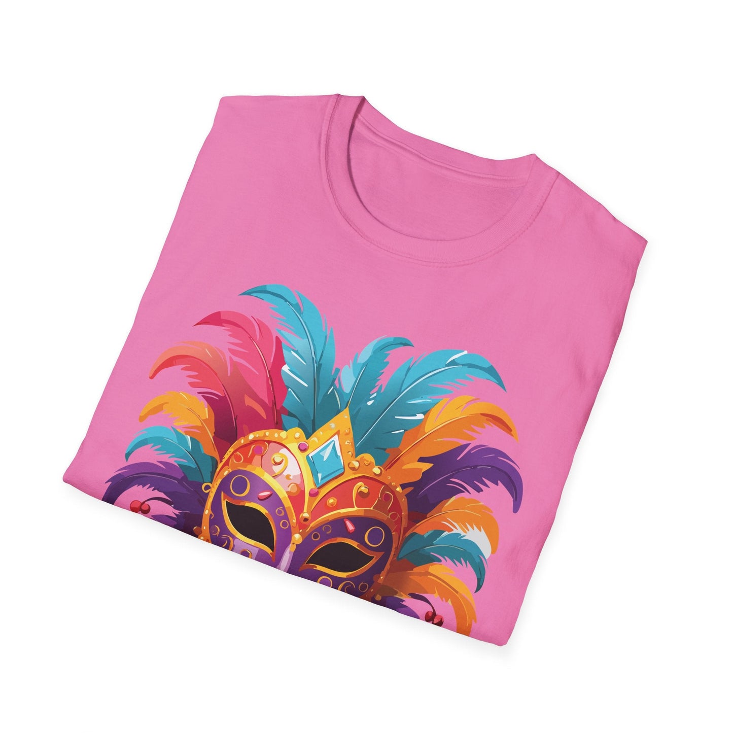 Mask Graphic Unisex Cotton Masquerade Design Artwork Tee 27