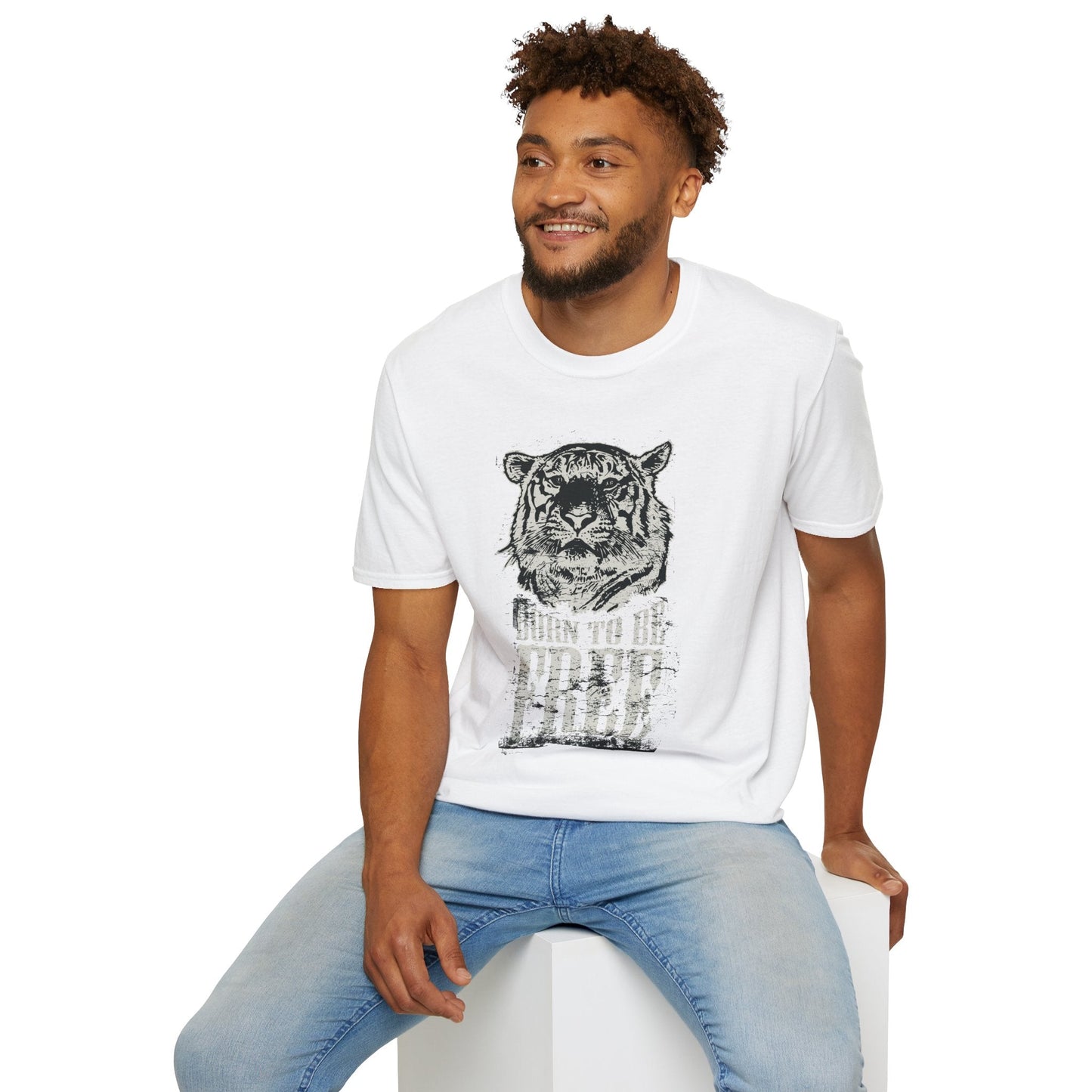 Art Design Shirt With Graphic Art Unisex Softstyle Tee 100 Percent Ring Spun Cotton