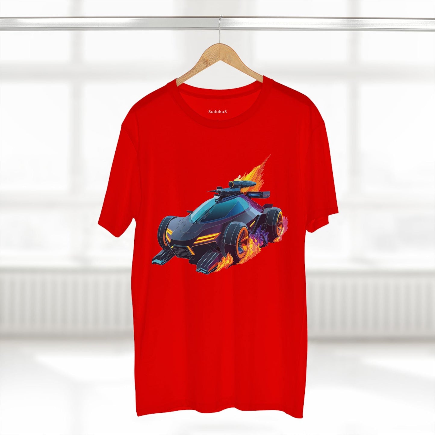 Car Graphic Unisex 100 Cotton Staple Tee 15