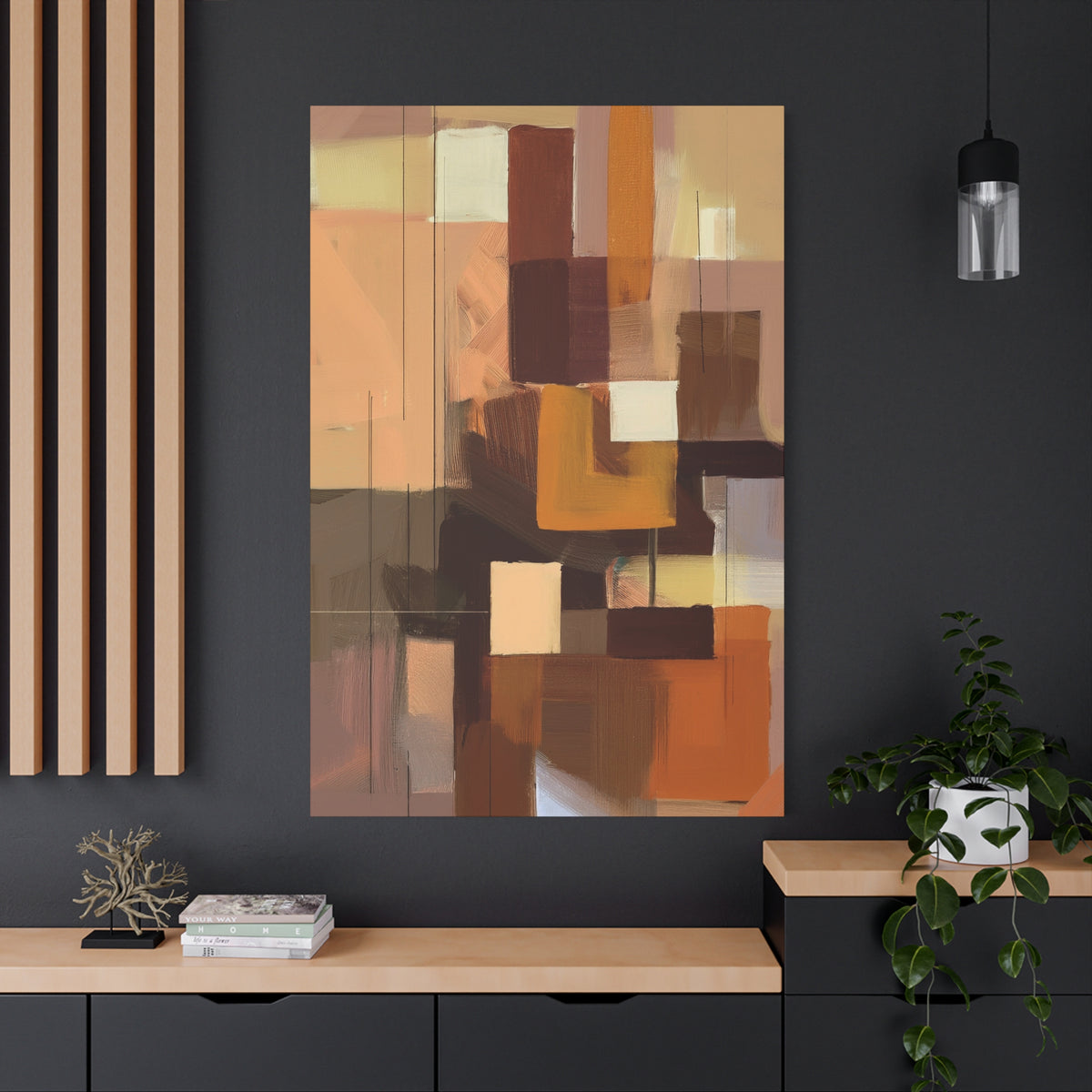 Abstract Geometric Painting Print Canvas 20x24,20x30,24x30 24x32,24x36,30x40 32x48,36x48,40x60 Pine-Wood Inner Frame ABS-49