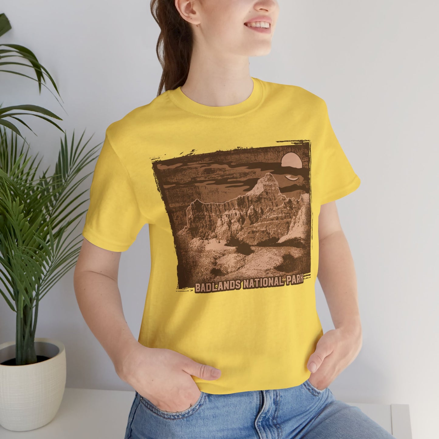 Badlands Retro Poster Graphic Design Tee, Badlands Shirt, Vintage Tees, Art Design T-Shirt, Graphic Tee, Retro Art Shirts