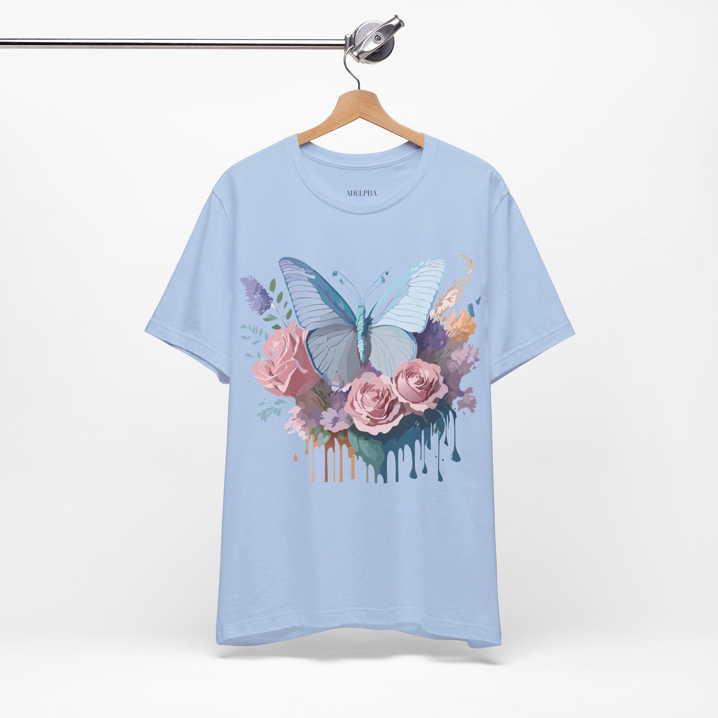 Butterfly Graphic Tee Unisex Jersey Shirt Adelpha Vintage Art Design