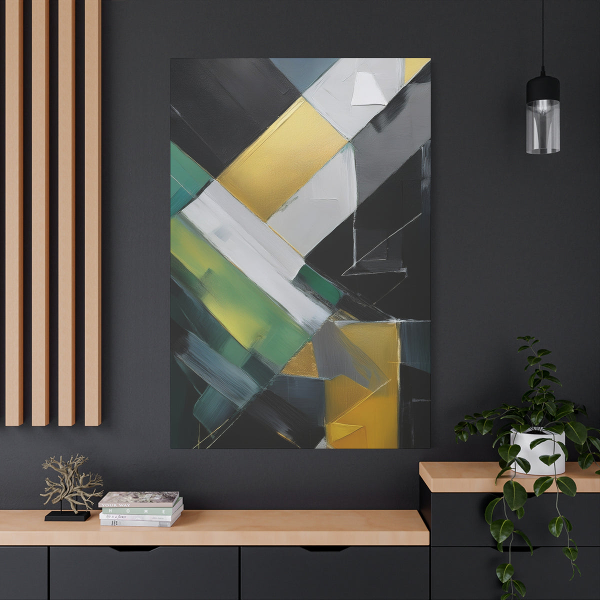 Abstract Geometric Painting Print Canvas 20x24,20x30,24x30 24x32,24x36,30x40 32x48,36x48,40x60 Pine-Wood Inner Frame ABS-78